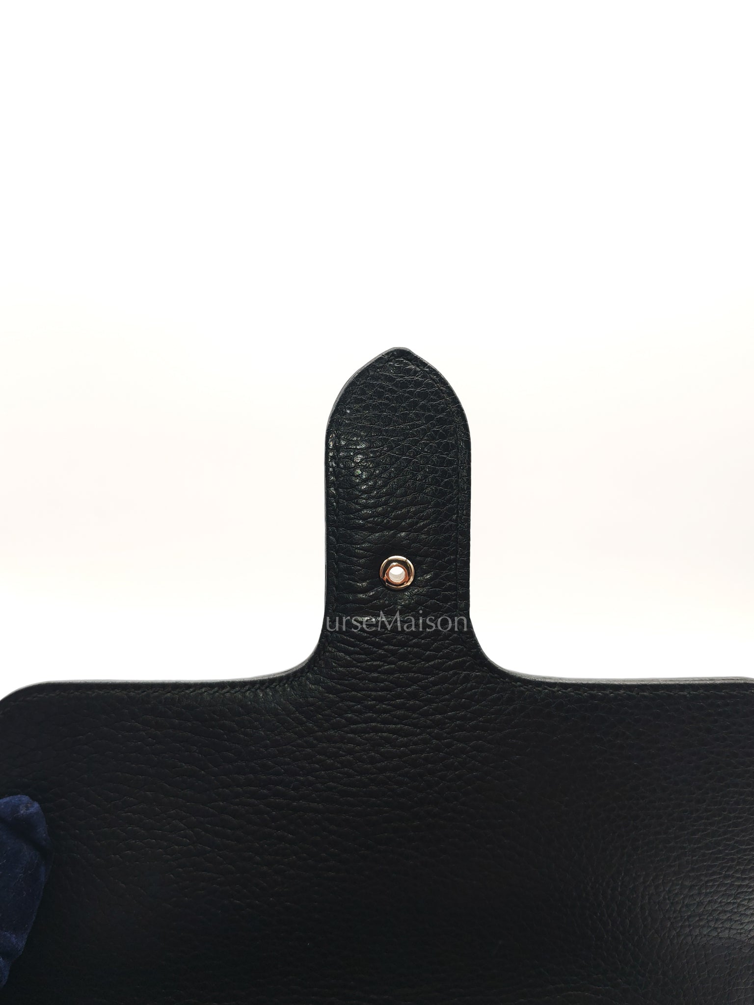 Gucci Interlocking Top Handle Shoulder Bag Black Pebbled Leather in Gold Hardware | Purse Maison Luxury Bags Shop