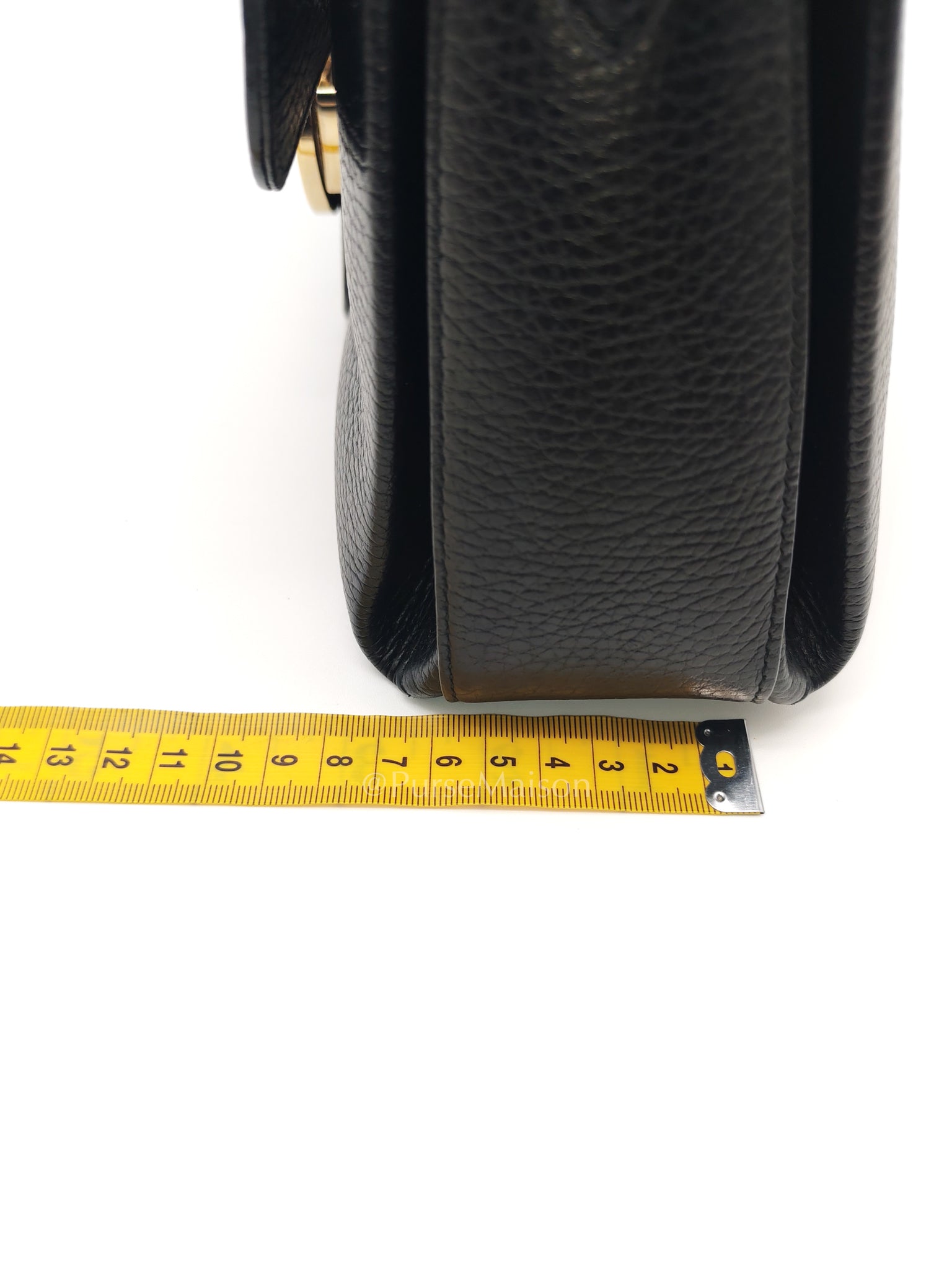 Gucci Interlocking Top Handle Shoulder Bag Black Pebbled Leather in Gold Hardware | Purse Maison Luxury Bags Shop