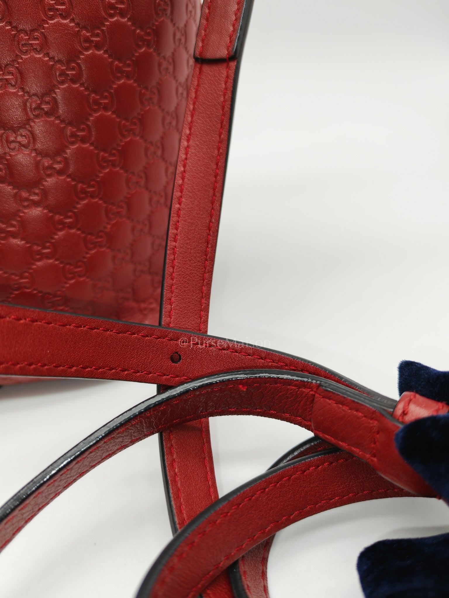 Gucci Margaux Tote Bag in Burgundy Microguccima Leather and Light Gold Hardware | Purse Maison Luxury Bags Shop