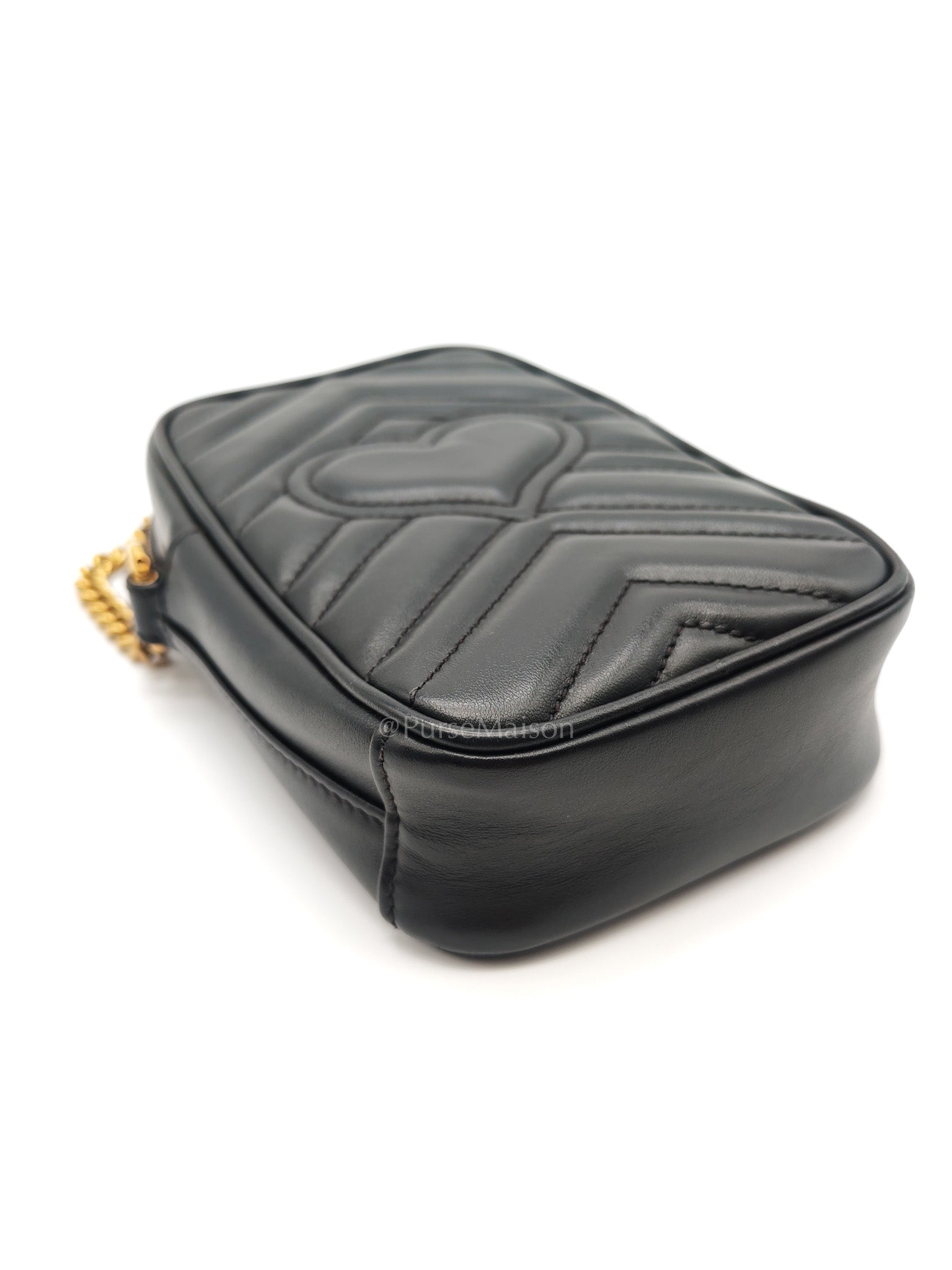 Gucci Marmont Vertical Phone Pouch Matelasse Leather Crossbody Bag | Purse Maison Luxury Bags Shop