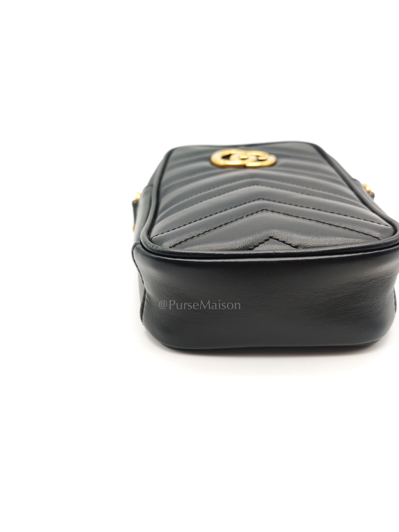 Gucci Marmont Vertical Phone Pouch Matelasse Leather Crossbody Bag | Purse Maison Luxury Bags Shop
