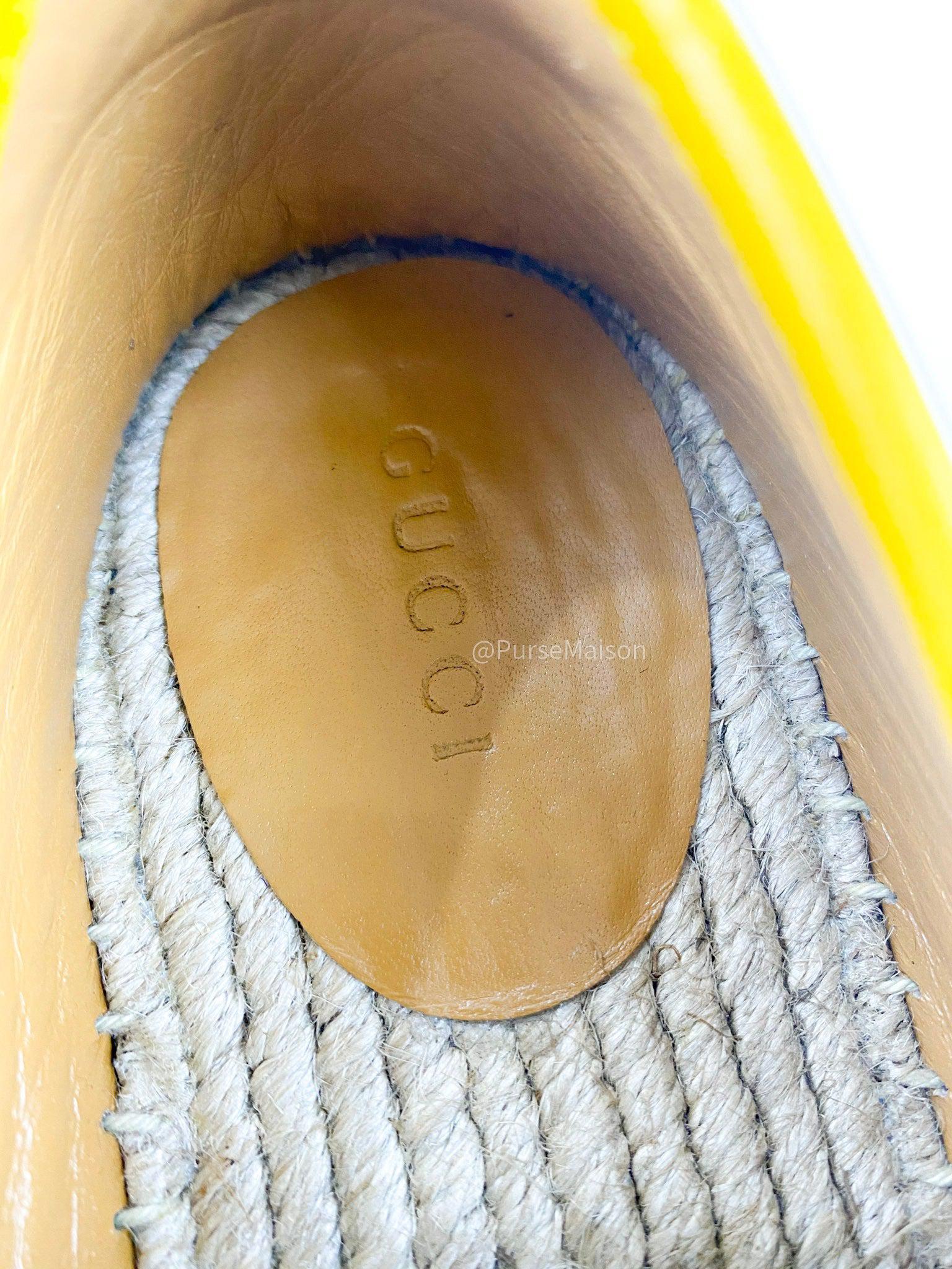 Gucci Microguccissima New Buttercup Espadrilles Size 38 EU (24.5cm)