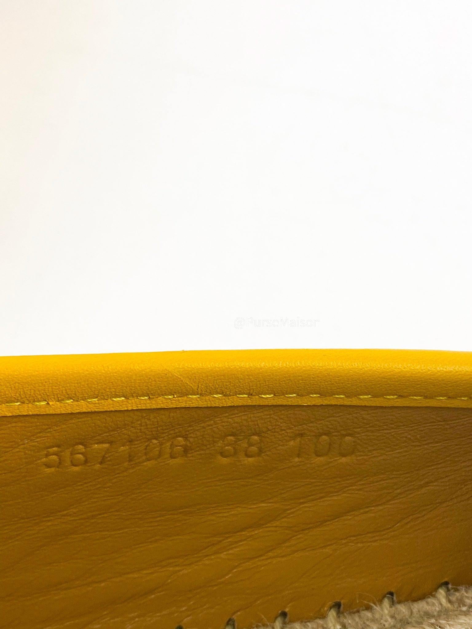 Gucci Microguccissima New Buttercup Espadrilles Size 38 EU (24.5cm)