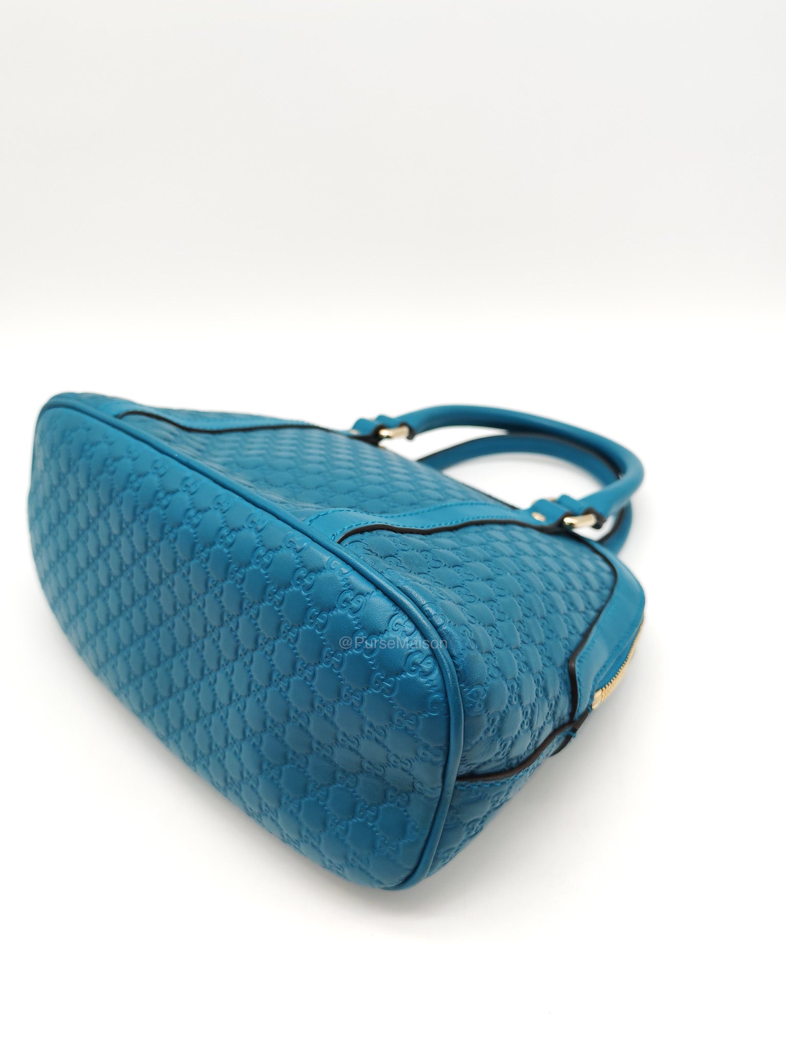 Gucci Mini Dome in Teal Microguccissima Leather Shoulder Bag | Purse Maison Luxury Bags Shop