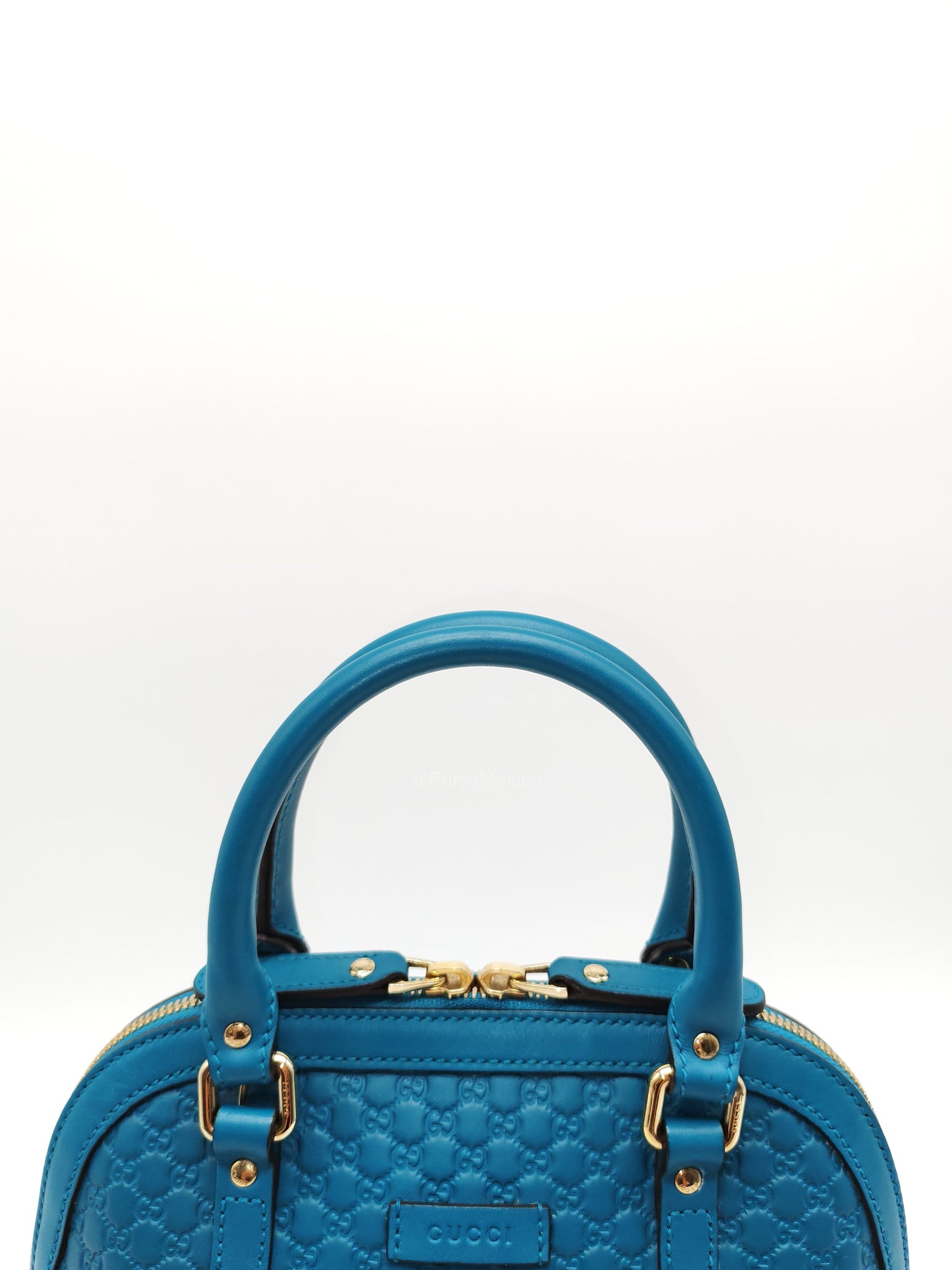 Gucci Mini Dome in Teal Microguccissima Leather Shoulder Bag | Purse Maison Luxury Bags Shop