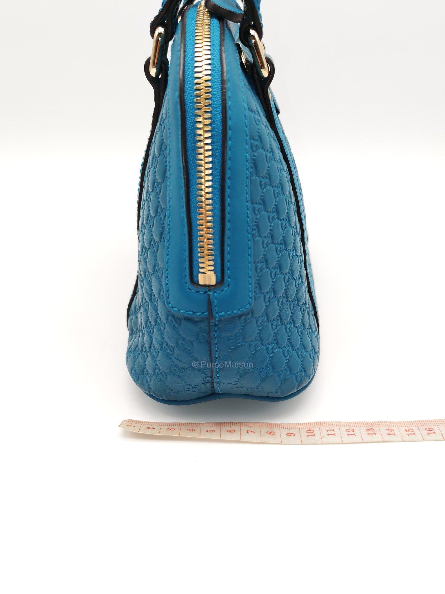 Gucci Mini Dome in Teal Microguccissima Leather Shoulder Bag | Purse Maison Luxury Bags Shop