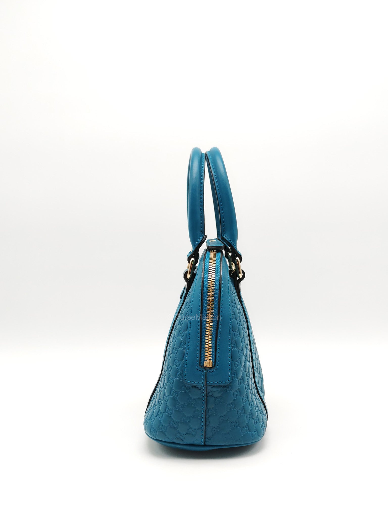 Gucci Mini Dome in Teal Microguccissima Leather Shoulder Bag | Purse Maison Luxury Bags Shop