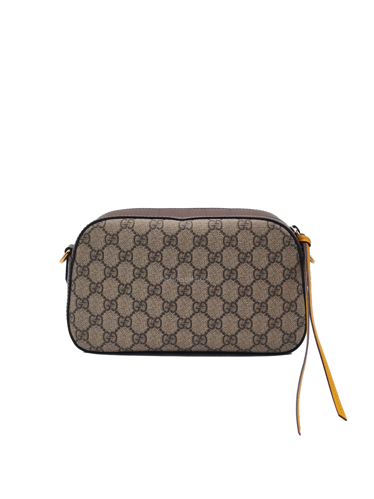 Gucci New Vintage Camera Bag in Brown Coated Monogram Pattern GG Supreme Canvas | Purse Maison Luxury Bags Shop