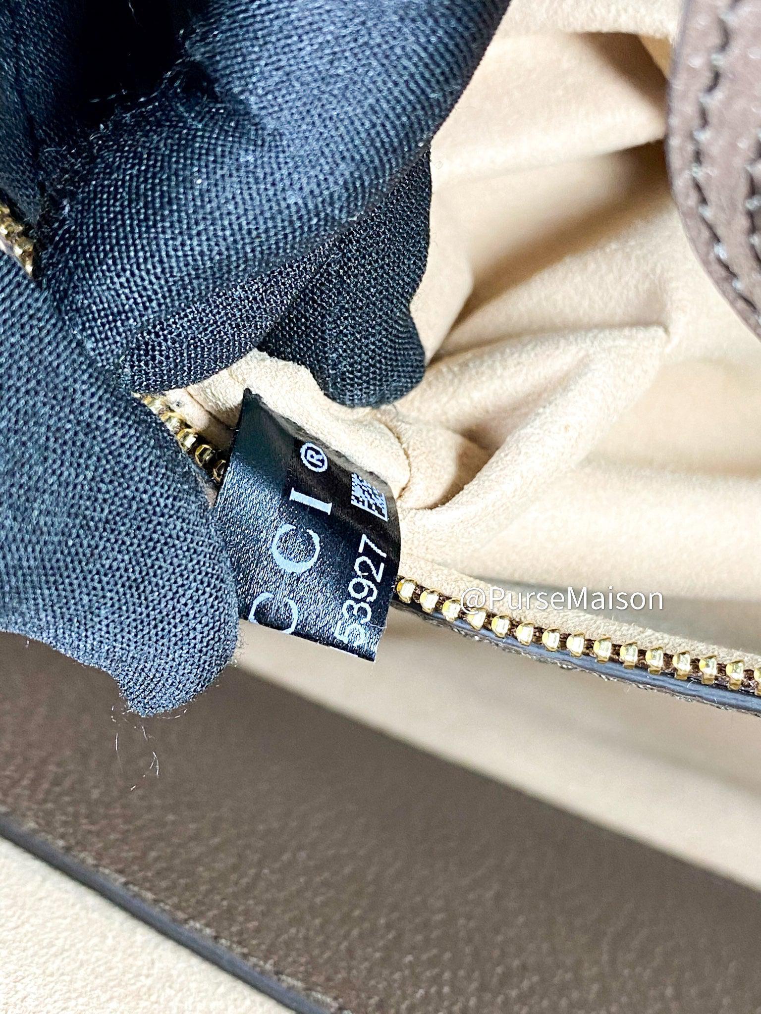Gucci Ophidia GG Medium Tote Bag in Beige and Ebony