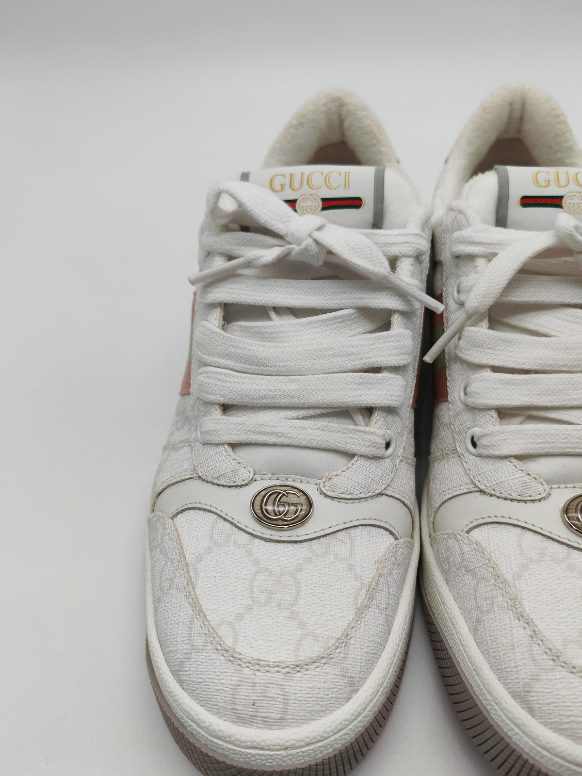 Gucci Screener Sneaker in GG Monogram Web Size 39.5 EU (27 cm) | Purse Maison Luxury Bags Shop