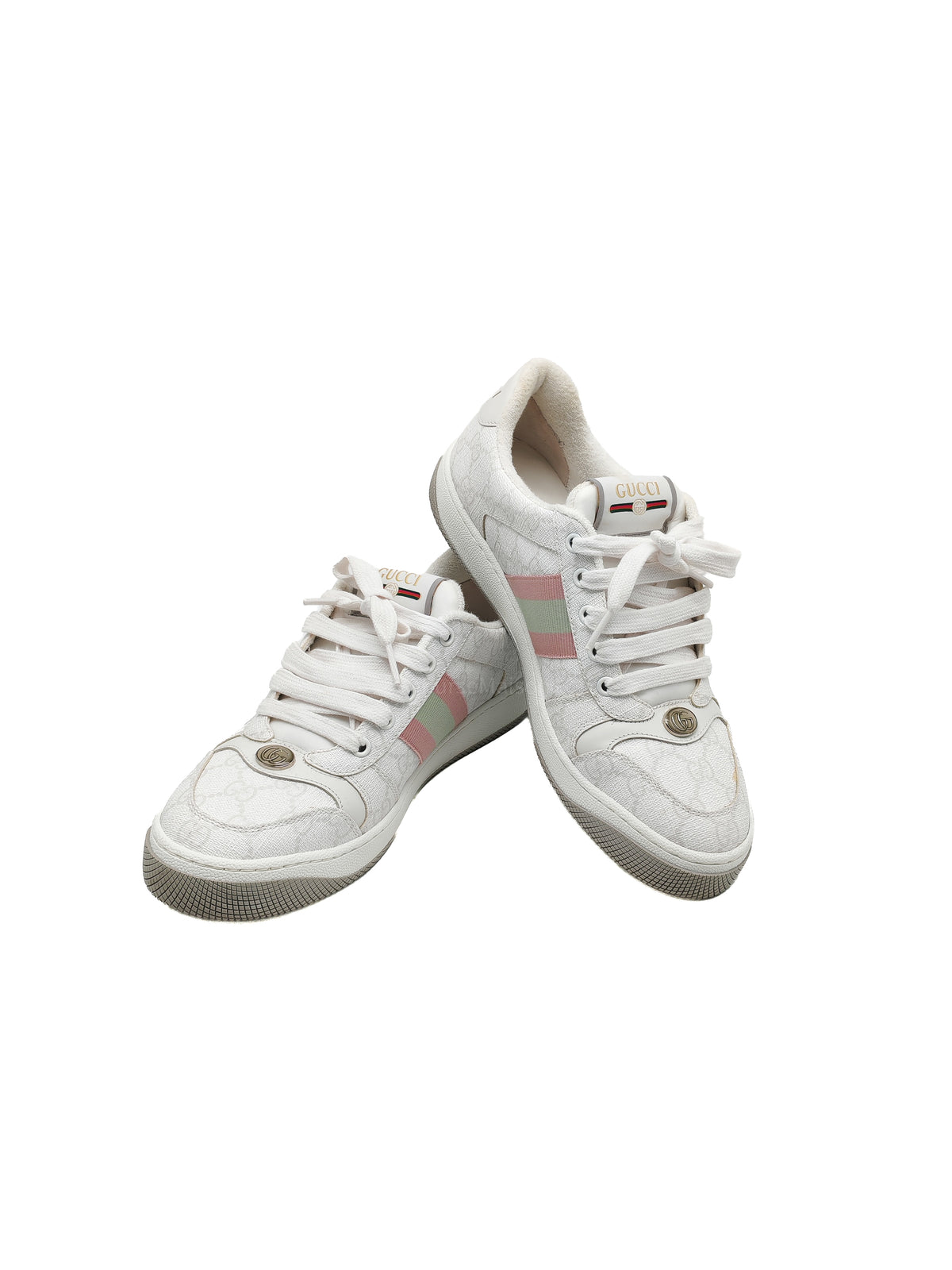 Gucci Screener Sneaker in GG Monogram Web Size 39.5 EU (27 cm) | Purse Maison Luxury Bags Shop