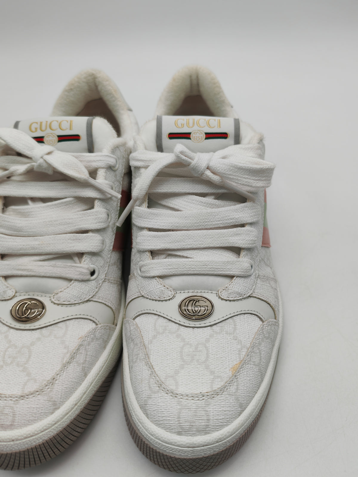 Gucci Screener Sneaker in GG Monogram Web Size 39.5 EU (27 cm) | Purse Maison Luxury Bags Shop