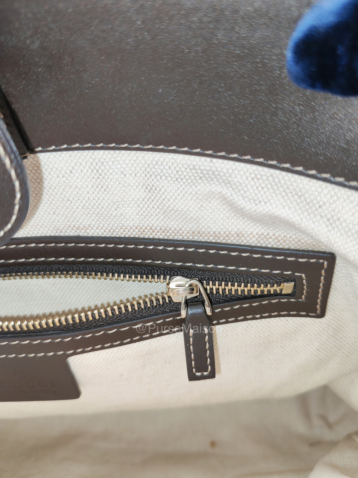 Gucci Web Mayfair Tote Bag in GG Canvas | Purse Maison Luxury Bags Shop