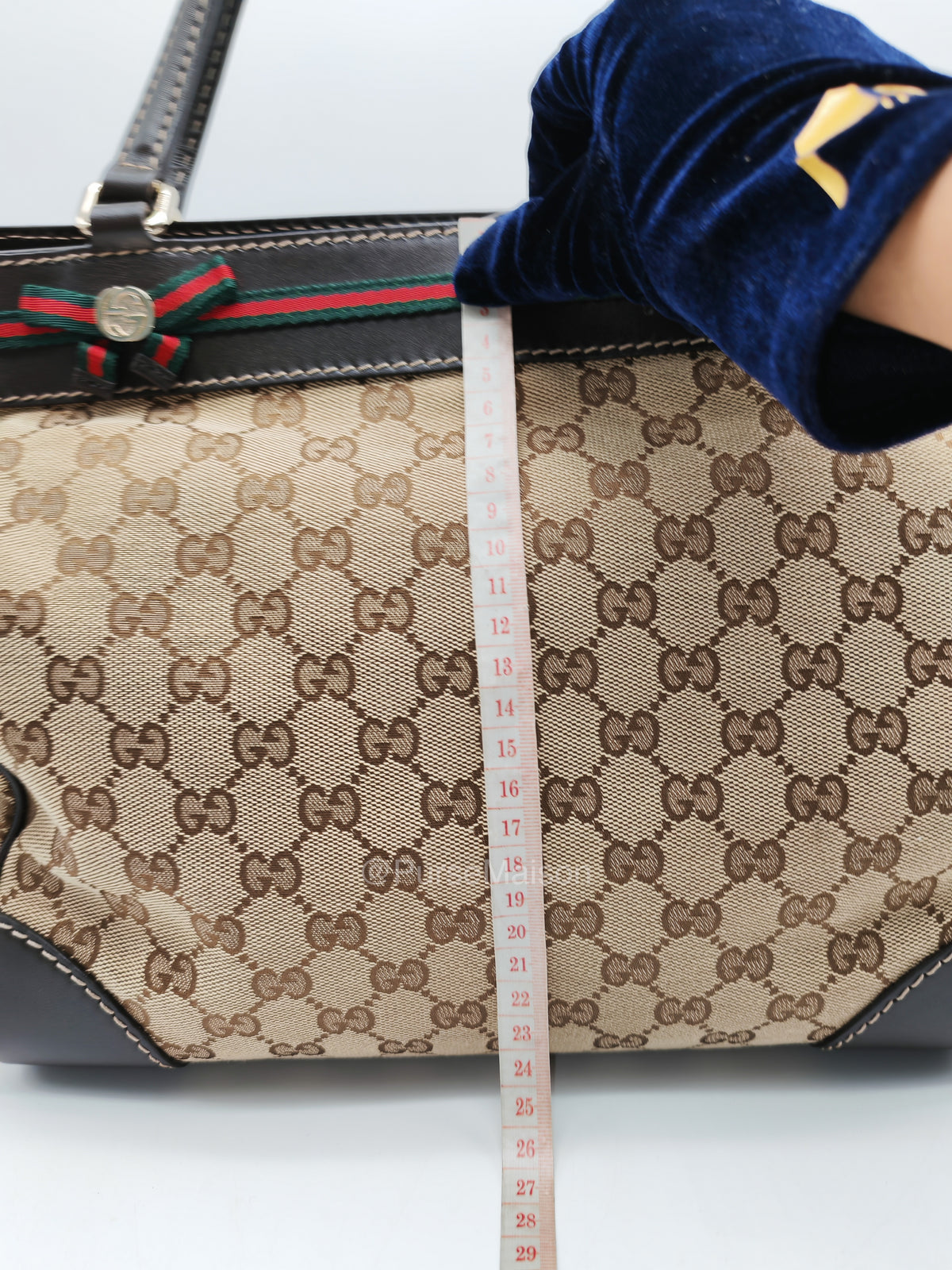 Gucci Web Mayfair Tote Bag in GG Canvas | Purse Maison Luxury Bags Shop