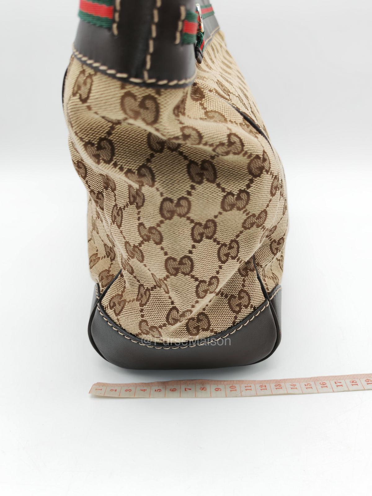 Gucci Web Mayfair Tote Bag in GG Canvas | Purse Maison Luxury Bags Shop