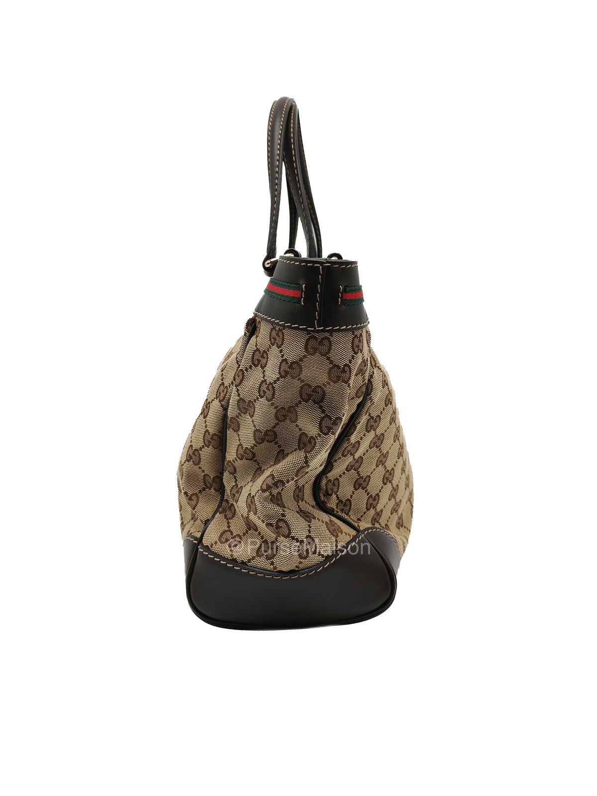 Gucci Web Mayfair Tote Bag in GG Canvas | Purse Maison Luxury Bags Shop