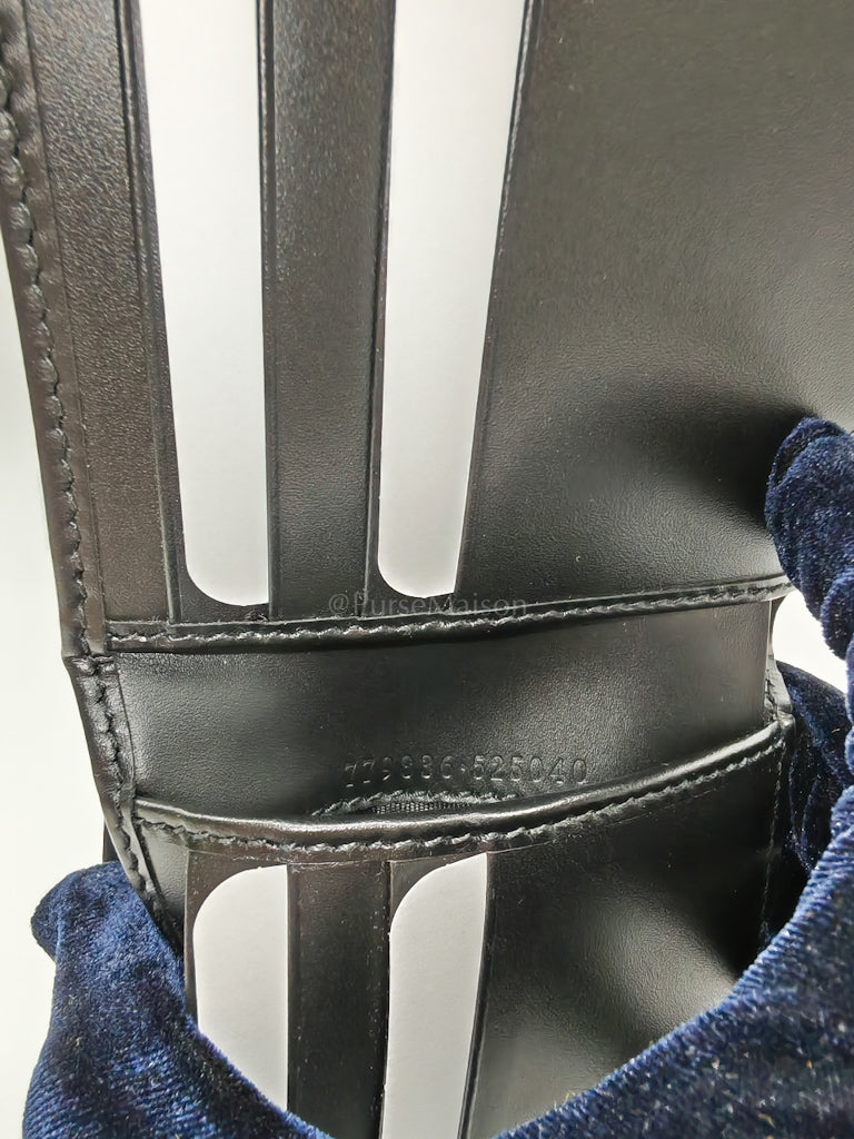 Guccissima Black Signature Calfskin Leather Bifold Wallet | Purse Maison Luxury Bags Shop