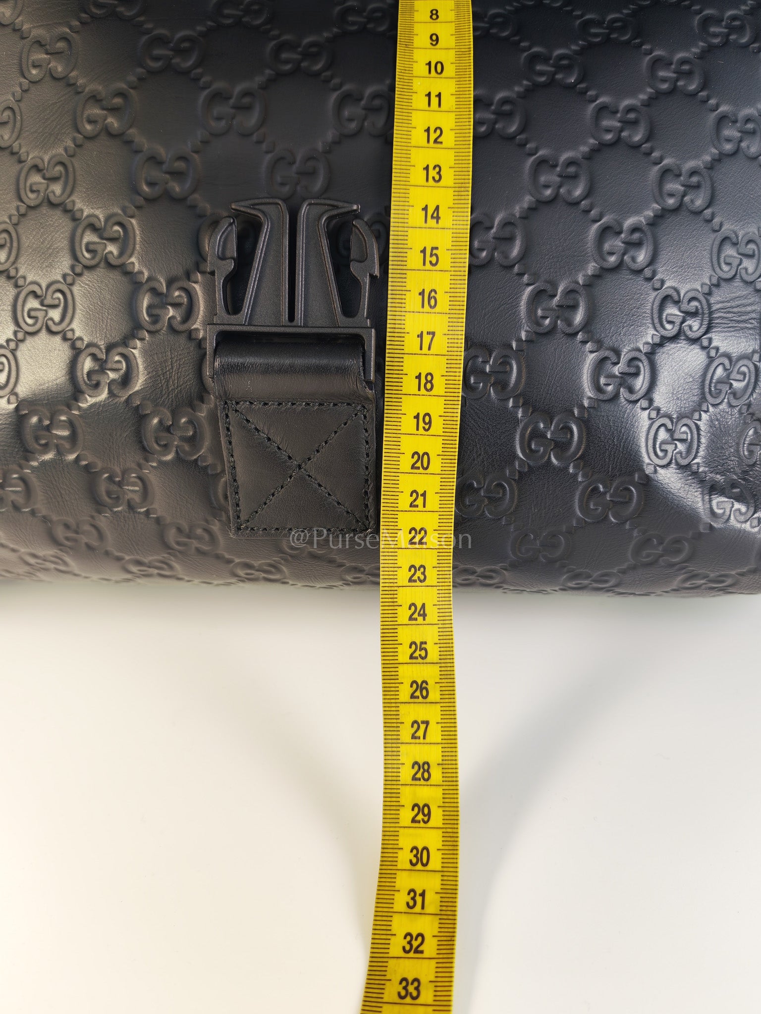 Guccissima Soft Rubber Black Large Messenger Bag | Purse Maison Luxury Bags Shop