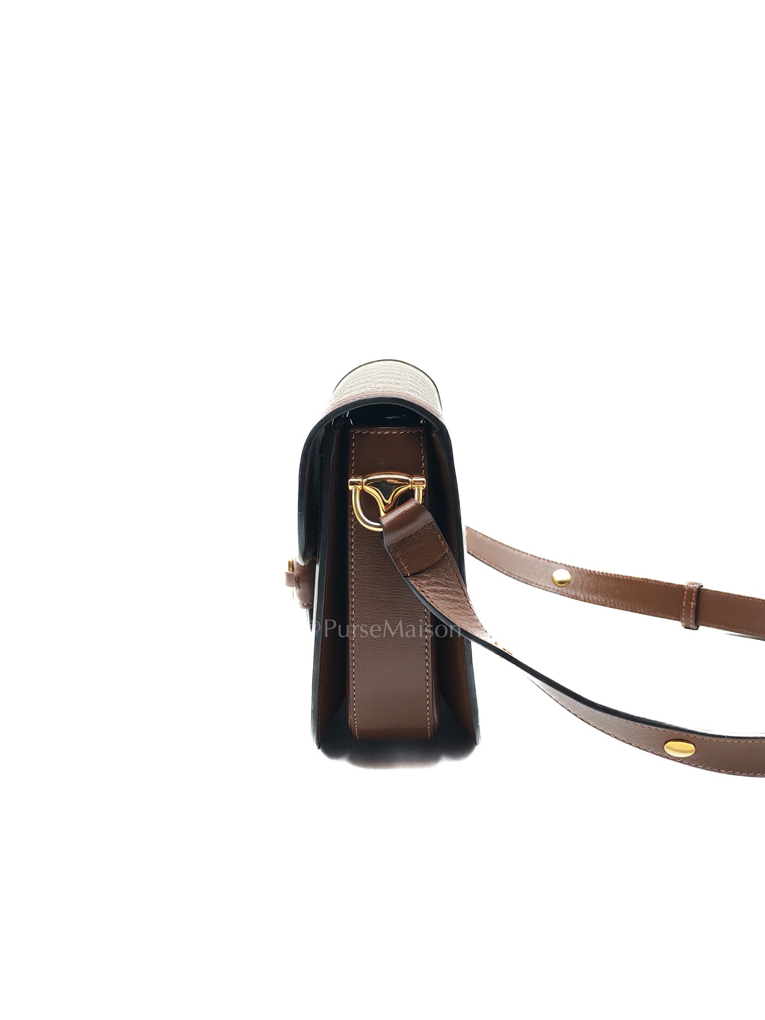 Gucci Horsebit 1955 Medium in Brown Supreme Canvas Shoulder Bag