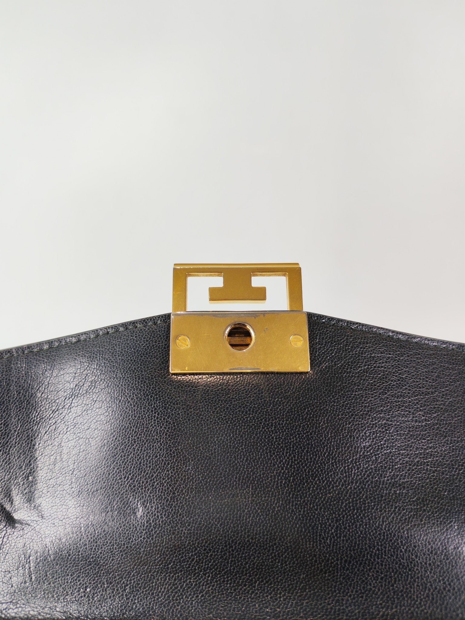 GV3 Small Shoulder Bag in Black Quilted Caviar Goatskin Leather Gold Hardware | Purse Maison Luxury Bags Shop