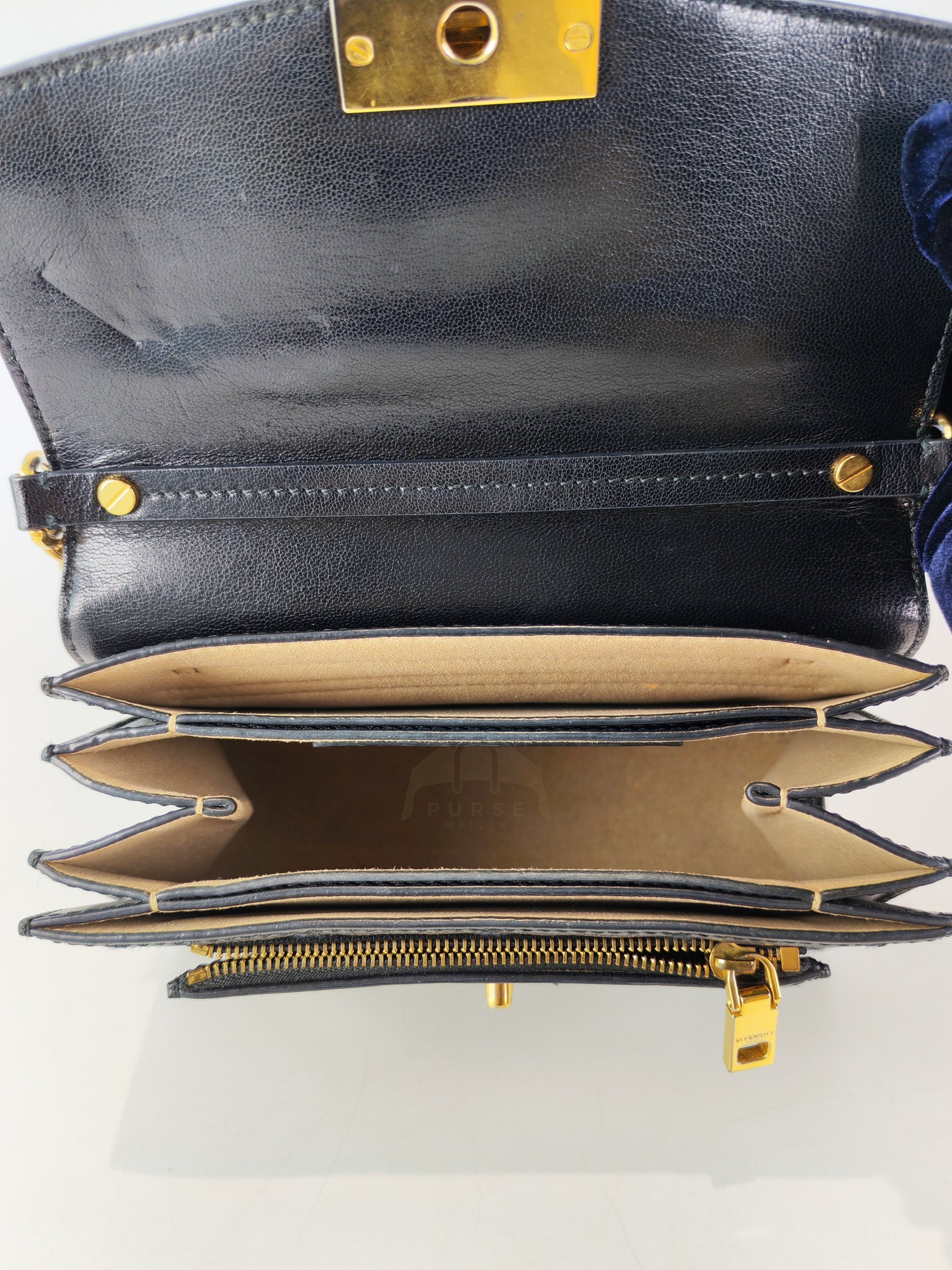 GV3 Small Shoulder Bag in Black Quilted Caviar Goatskin Leather Gold Hardware | Purse Maison Luxury Bags Shop