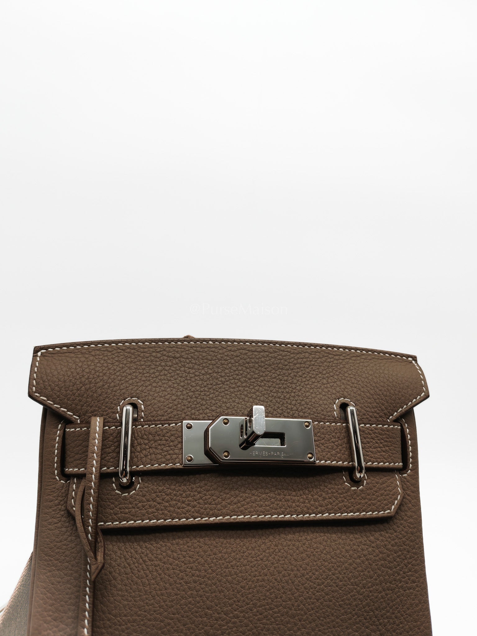Hac a Dos in Etoupe Togo Leather Palladium Hardware Stamp W(2024) | Purse Maison Luxury Bags Shop