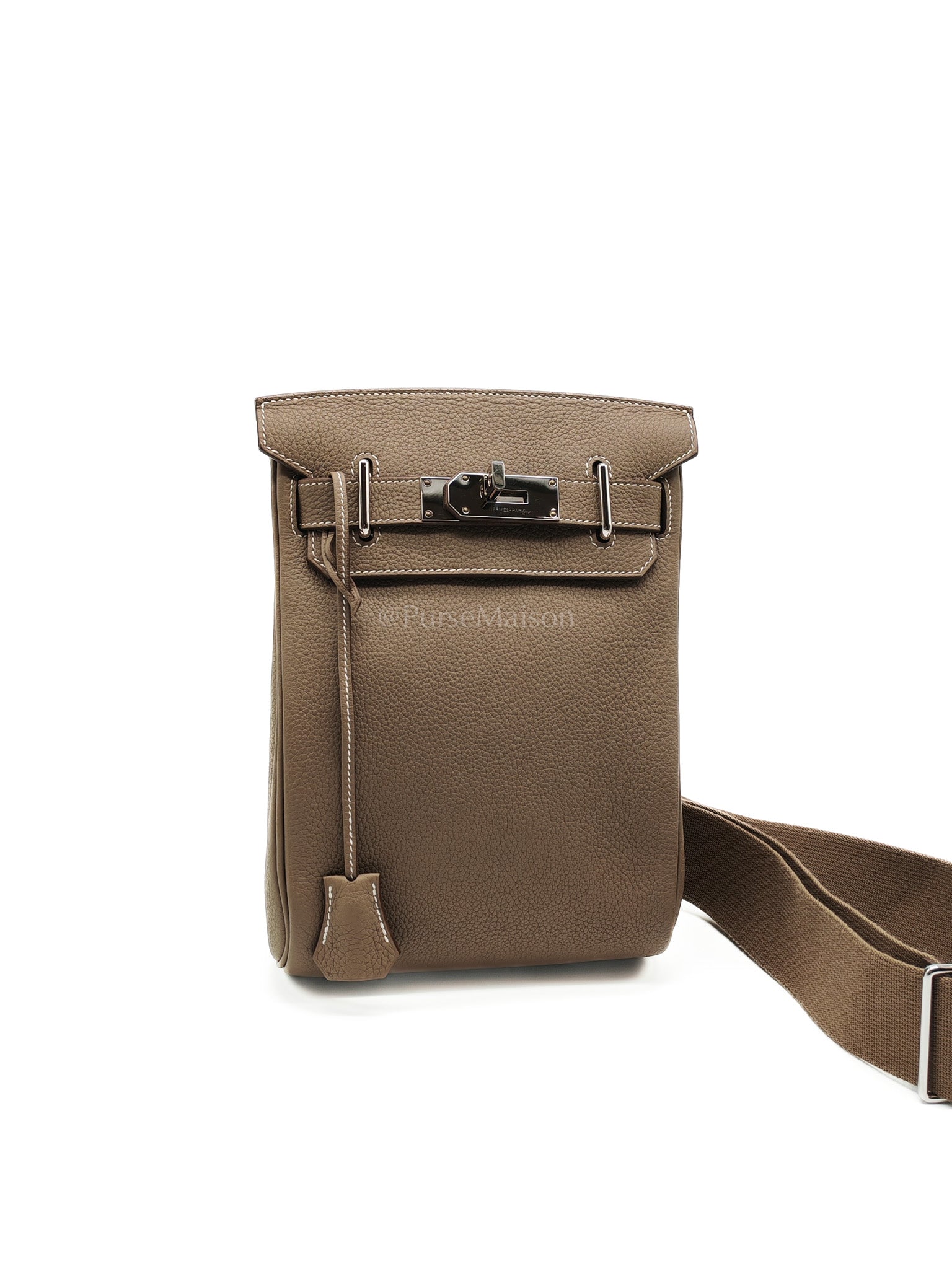 Hac a Dos in Etoupe Togo Leather Palladium Hardware Stamp W(2024) | Purse Maison Luxury Bags Shop