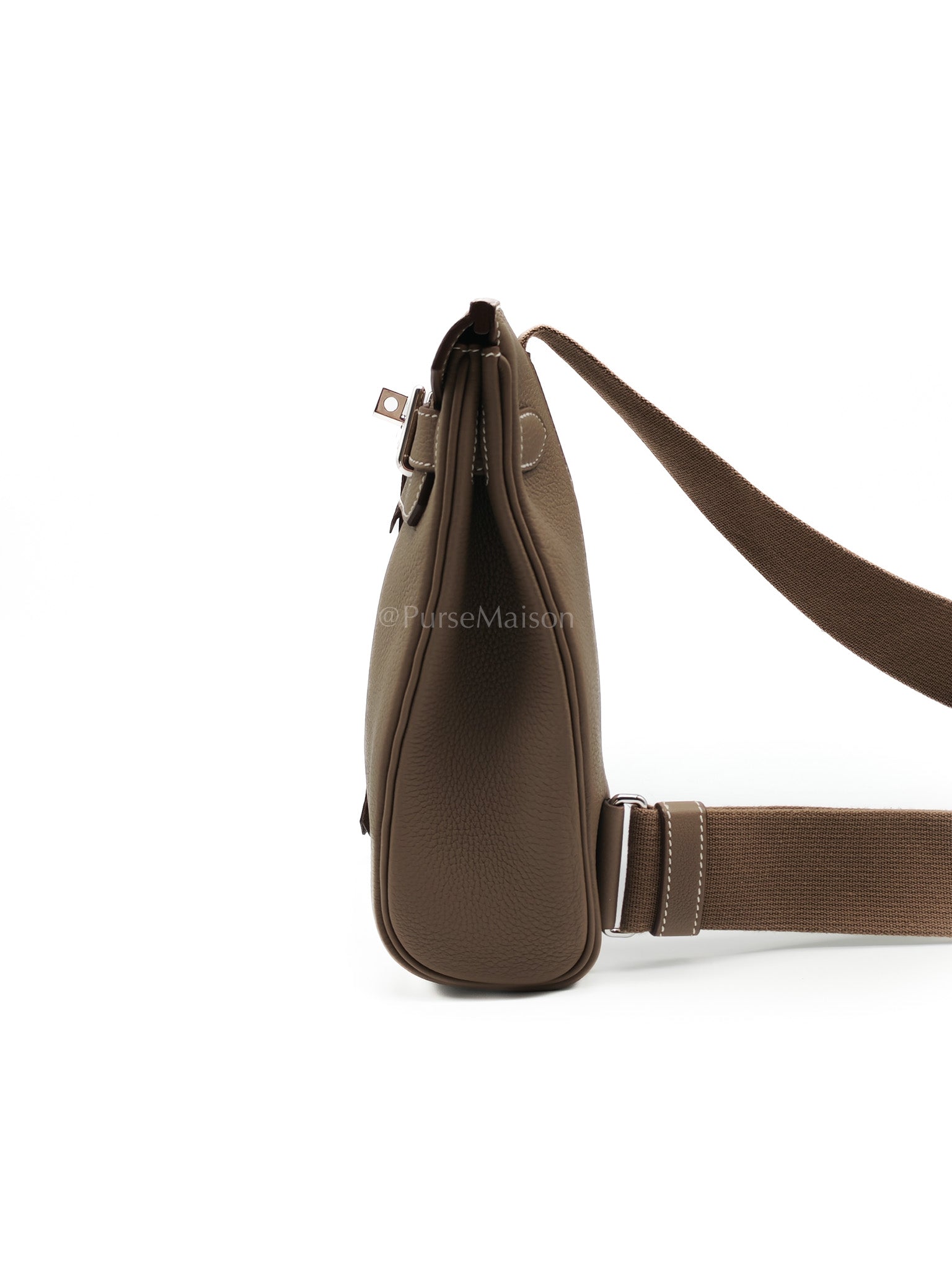 Hac a Dos in Etoupe Togo Leather Palladium Hardware Stamp W(2024) | Purse Maison Luxury Bags Shop