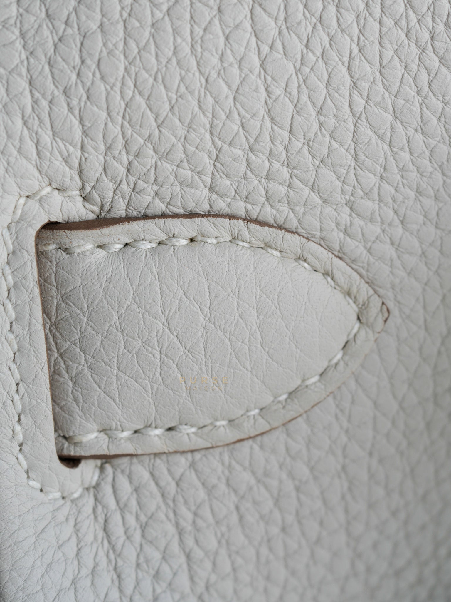 Hac A Dos PM Veau Togo Gris Pale Palladium Hardware Stamp B (2023) | Purse Maison Luxury Bags Shop