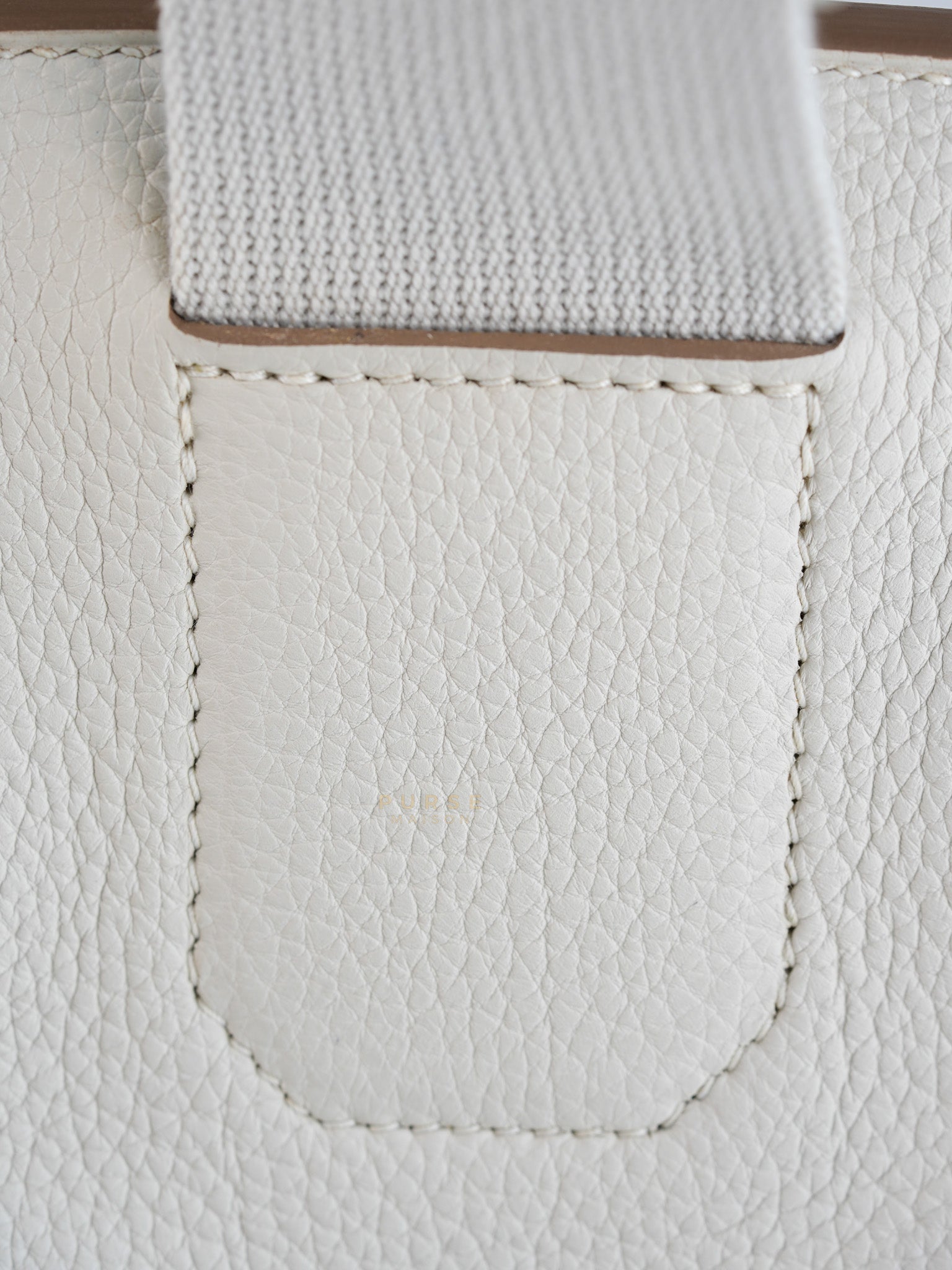 Hac A Dos PM Veau Togo Gris Pale Palladium Hardware Stamp B (2023) | Purse Maison Luxury Bags Shop