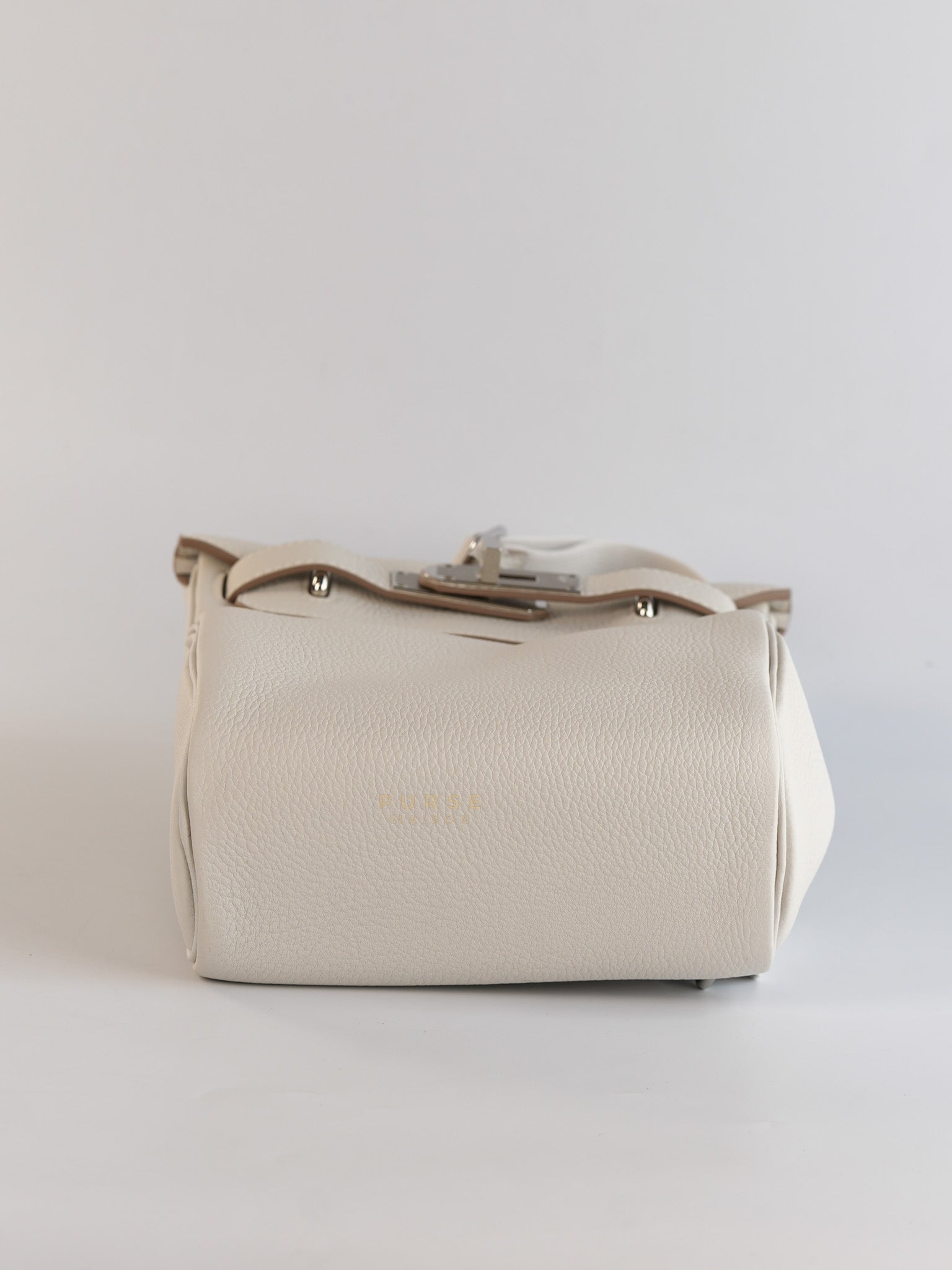 Hac A Dos PM Veau Togo Gris Pale Palladium Hardware Stamp B (2023) | Purse Maison Luxury Bags Shop