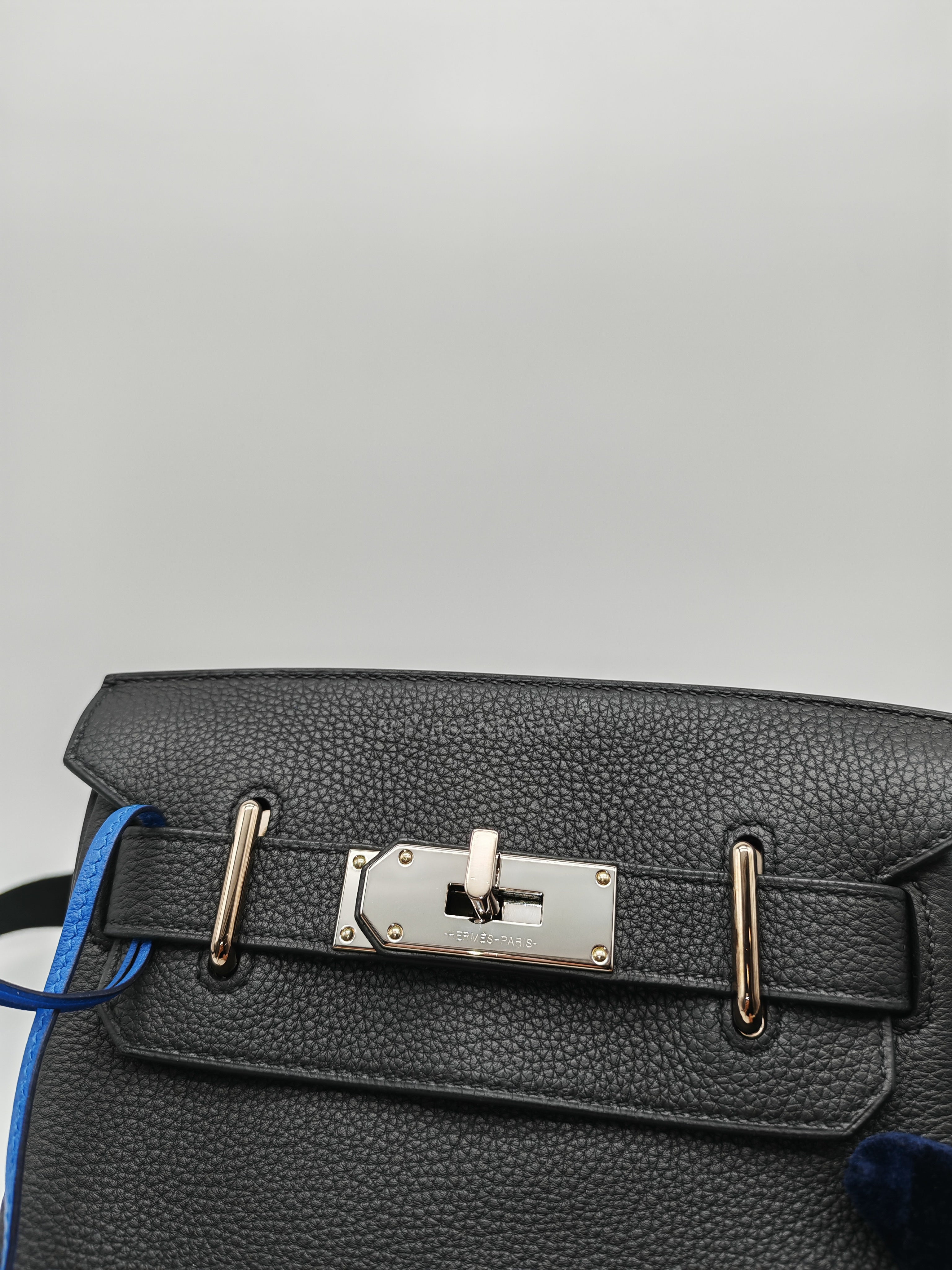 Hac A Dos Tri-color Black/Bleu de France/Jaune de Naples Togo Leather Palladium Hardware Stamp U(2022) | Purse Maison Luxury Bags Shop