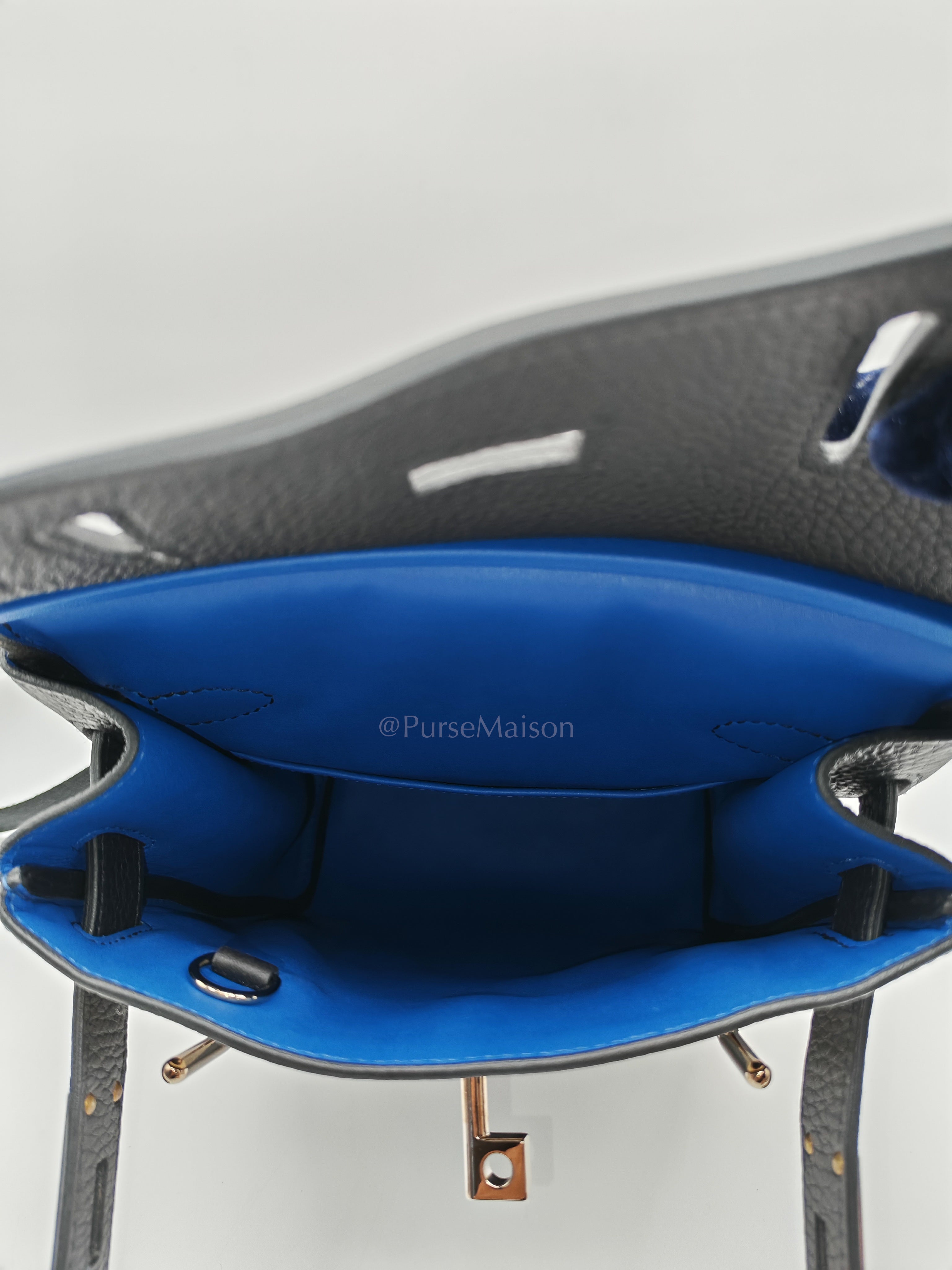 Hac A Dos Tri-color Black/Bleu de France/Jaune de Naples Togo Leather Palladium Hardware Stamp U(2022) | Purse Maison Luxury Bags Shop