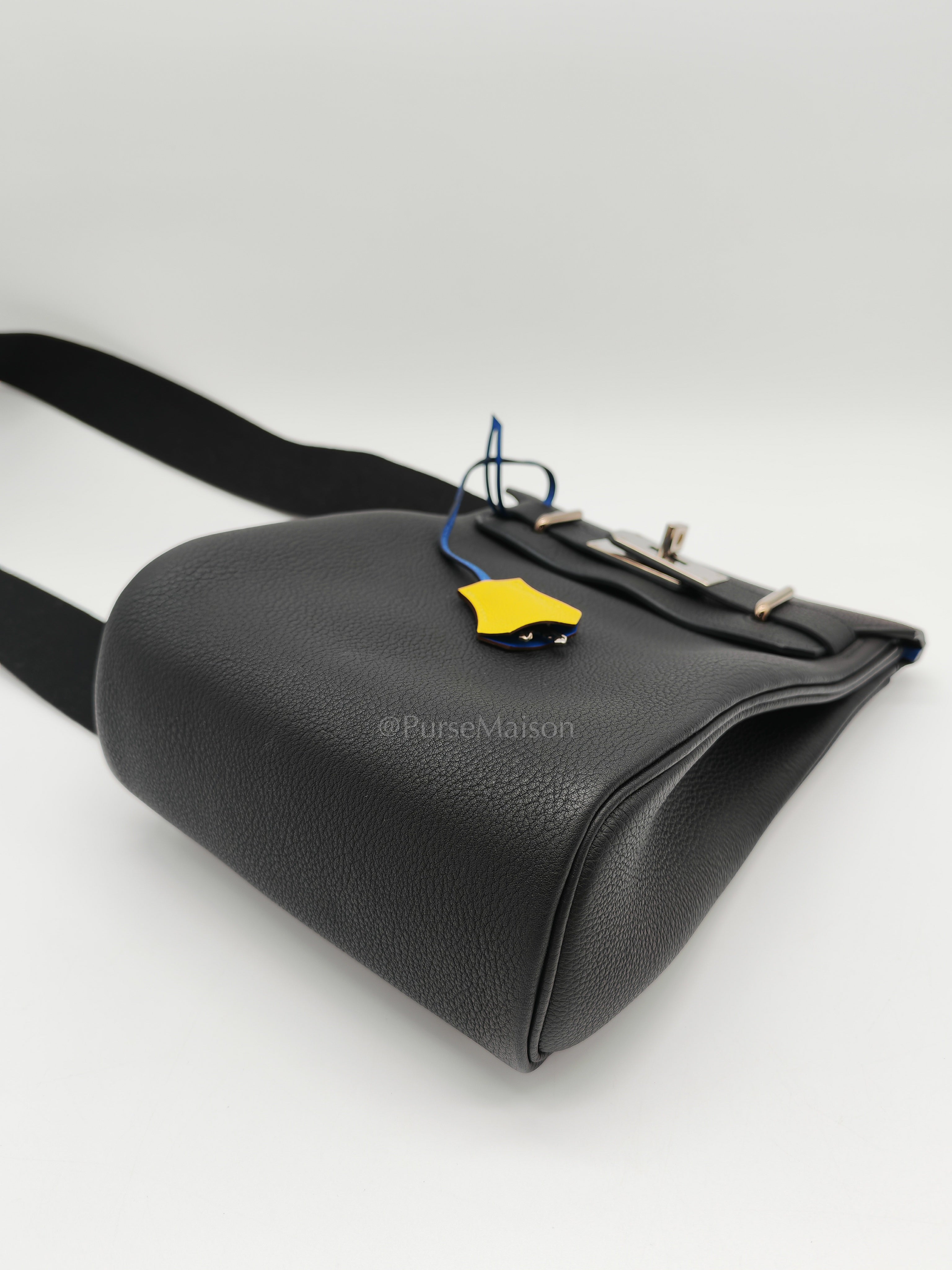 Hac A Dos Tri-color Black/Bleu de France/Jaune de Naples Togo Leather Palladium Hardware Stamp U(2022) | Purse Maison Luxury Bags Shop