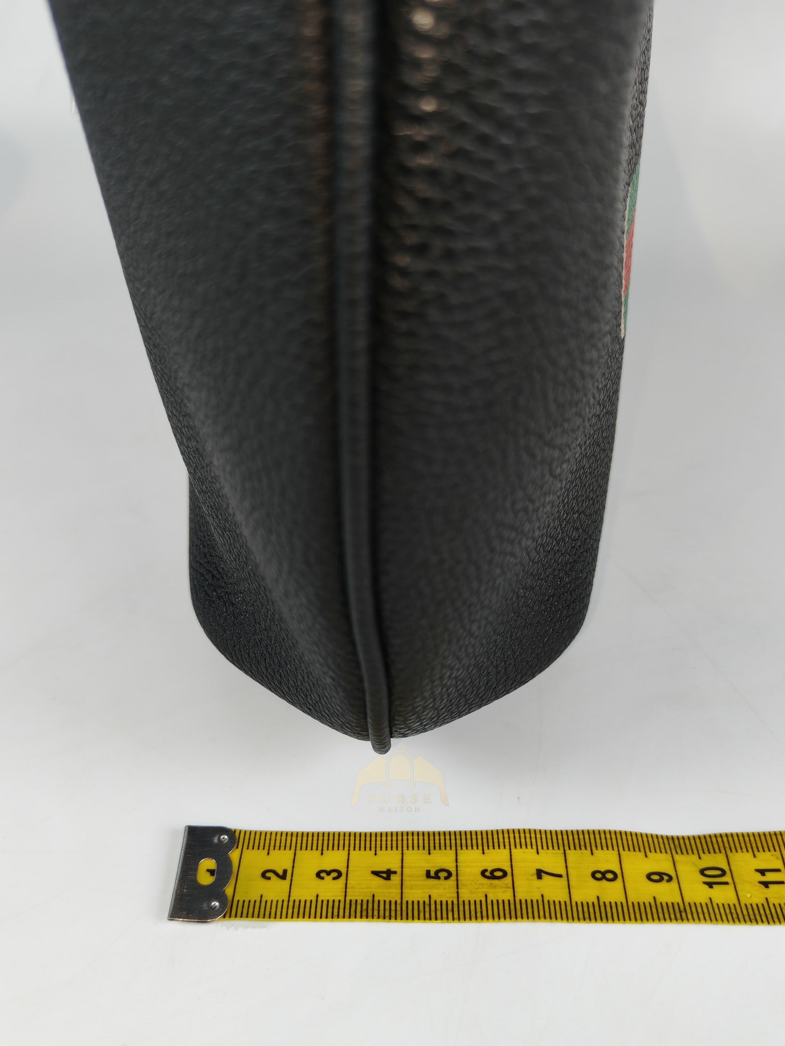 Half Moon Logo Hobo Shoulder Bag in Black Calfskin Leather | Purse Maison Luxury Bags Shop