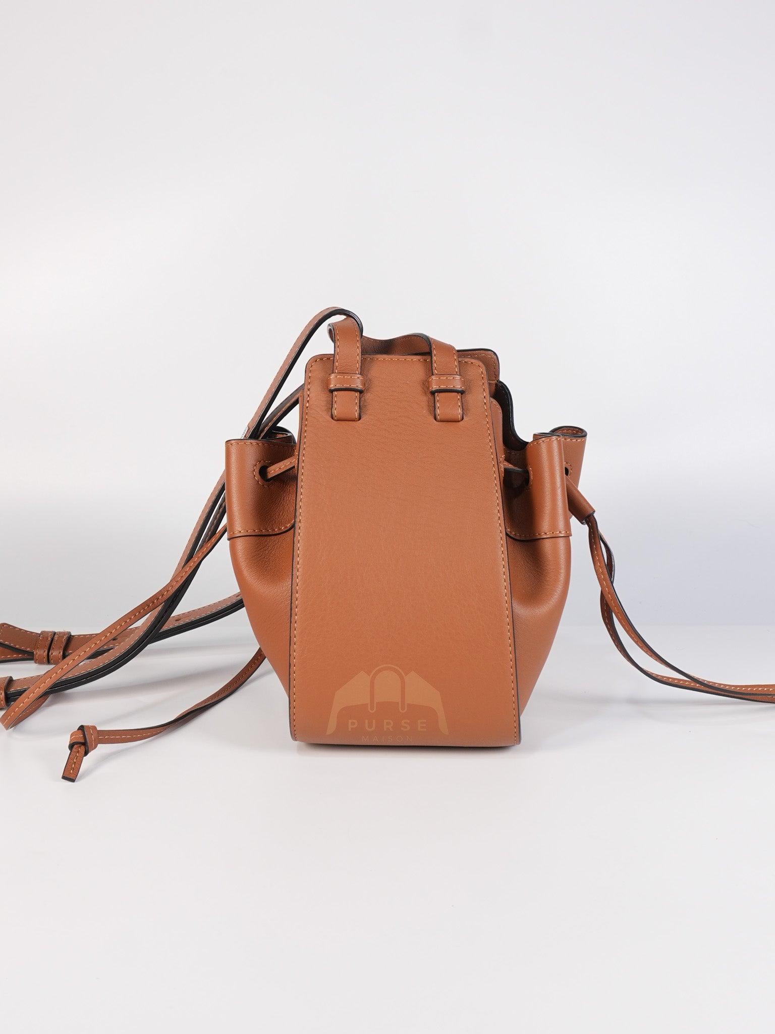 Hammock Mini in Tan Calfskin Leather Crossbody Bag | Purse Maison Luxury Bags Shop