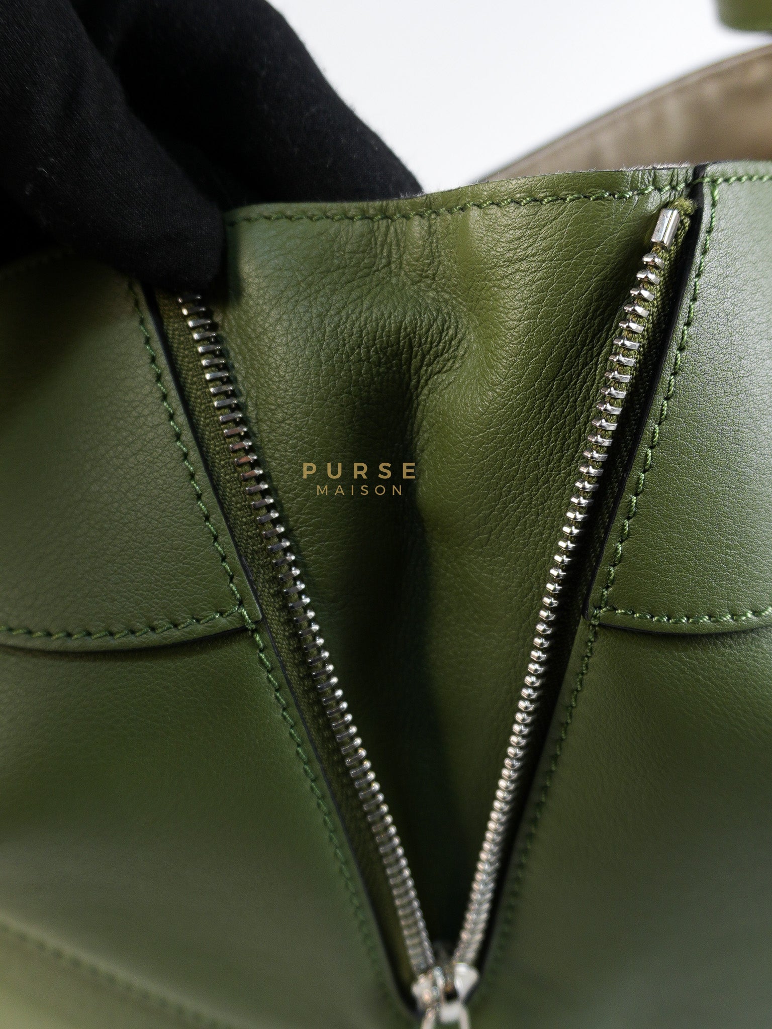 Hammock Small Bag in Clay Green & Silver Hardware | Purse Maison Luxury Bags Shop