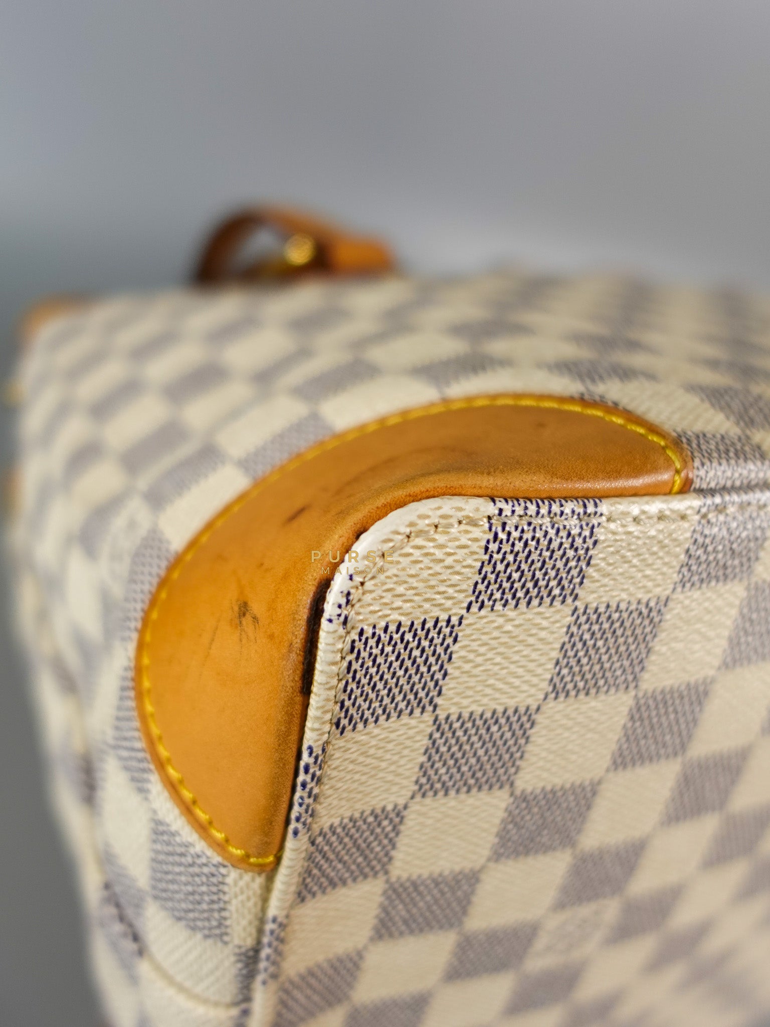 Hampstead MM in Damier Azur Canvas (No Date Code) | Purse Maison Luxury Bags Shop