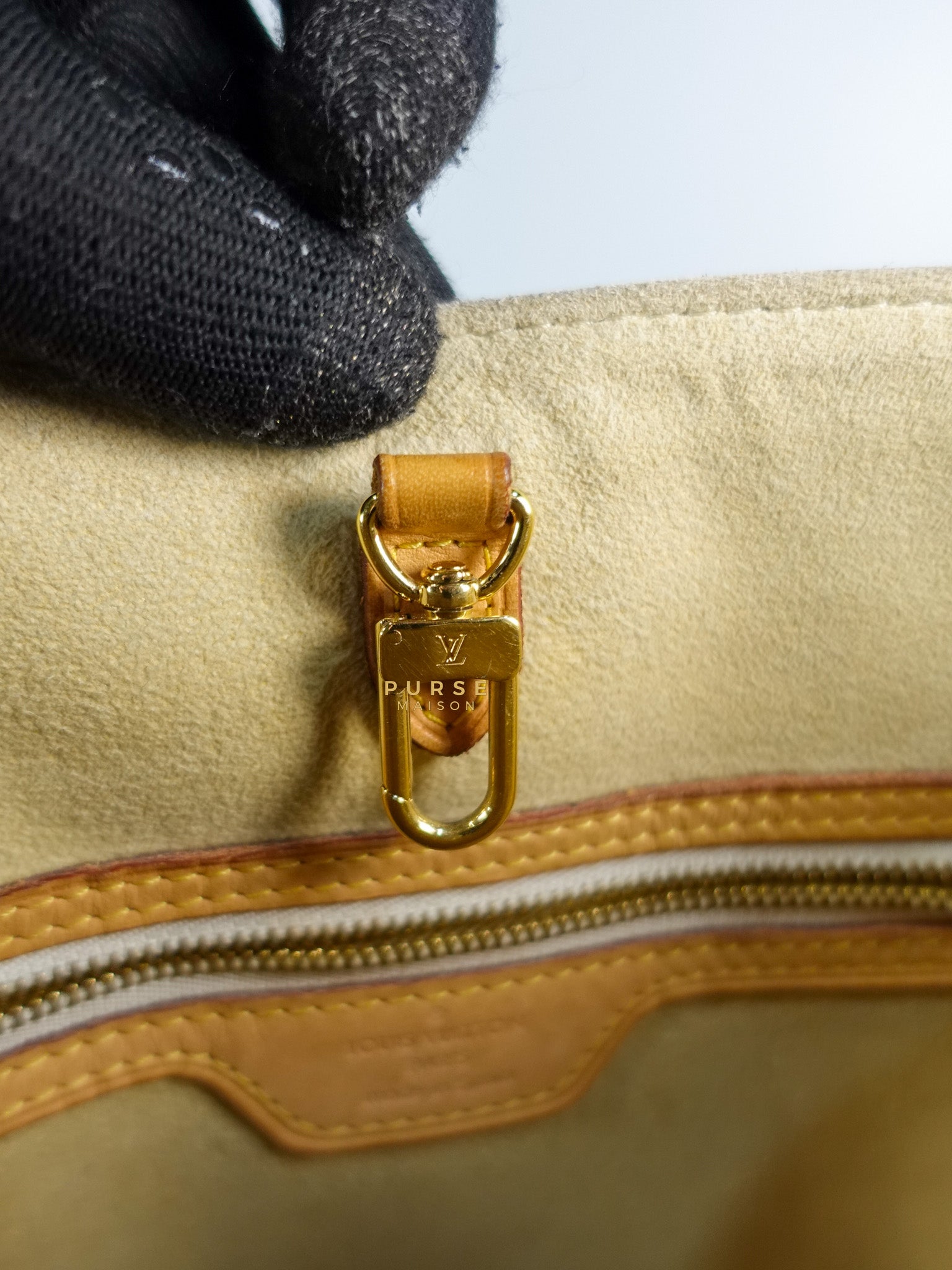 Hampstead MM in Damier Azur Canvas (No Date Code) | Purse Maison Luxury Bags Shop