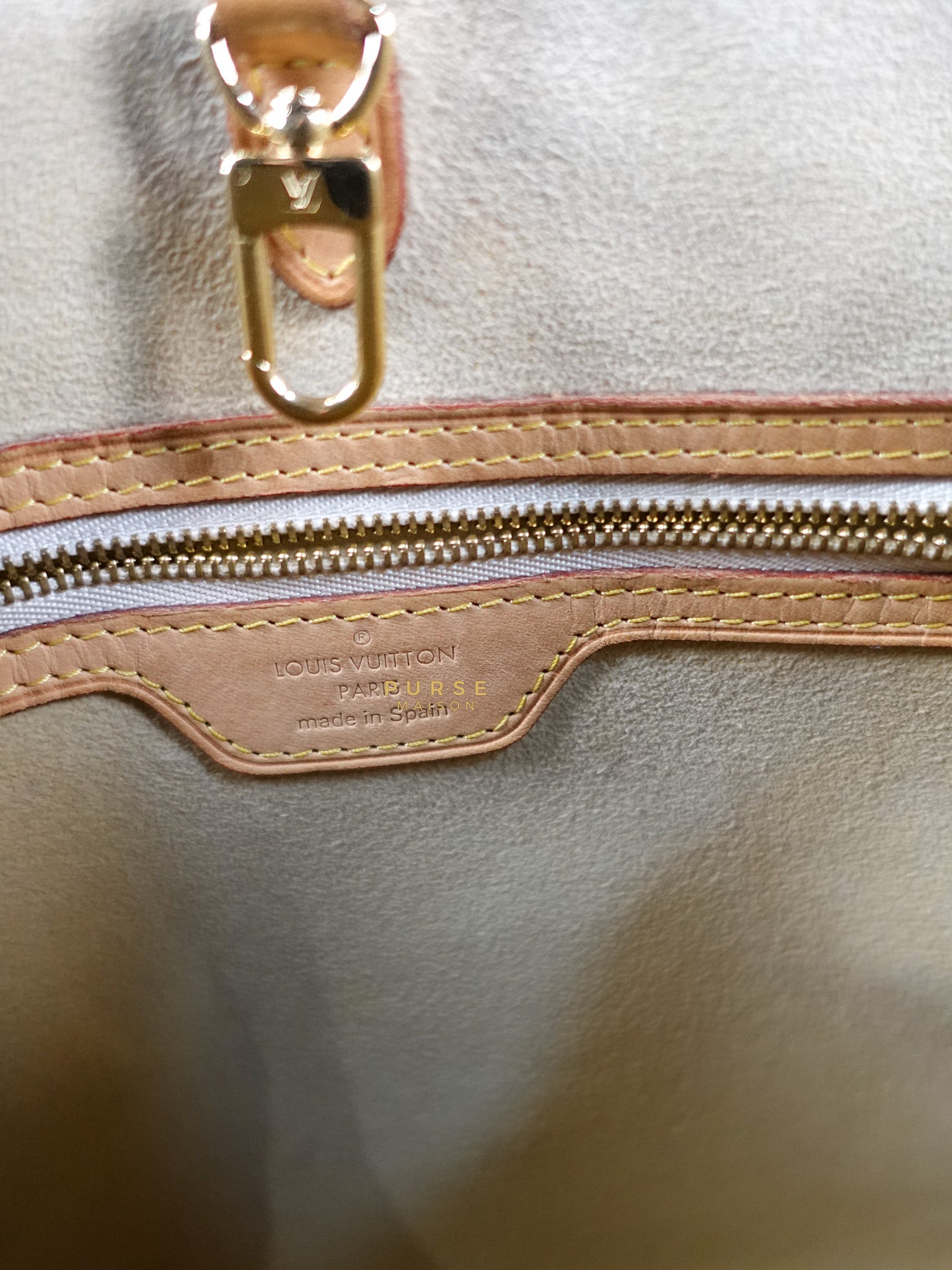 Hampstead MM in Damier Azur Canvas (No Date Code) | Purse Maison Luxury Bags Shop