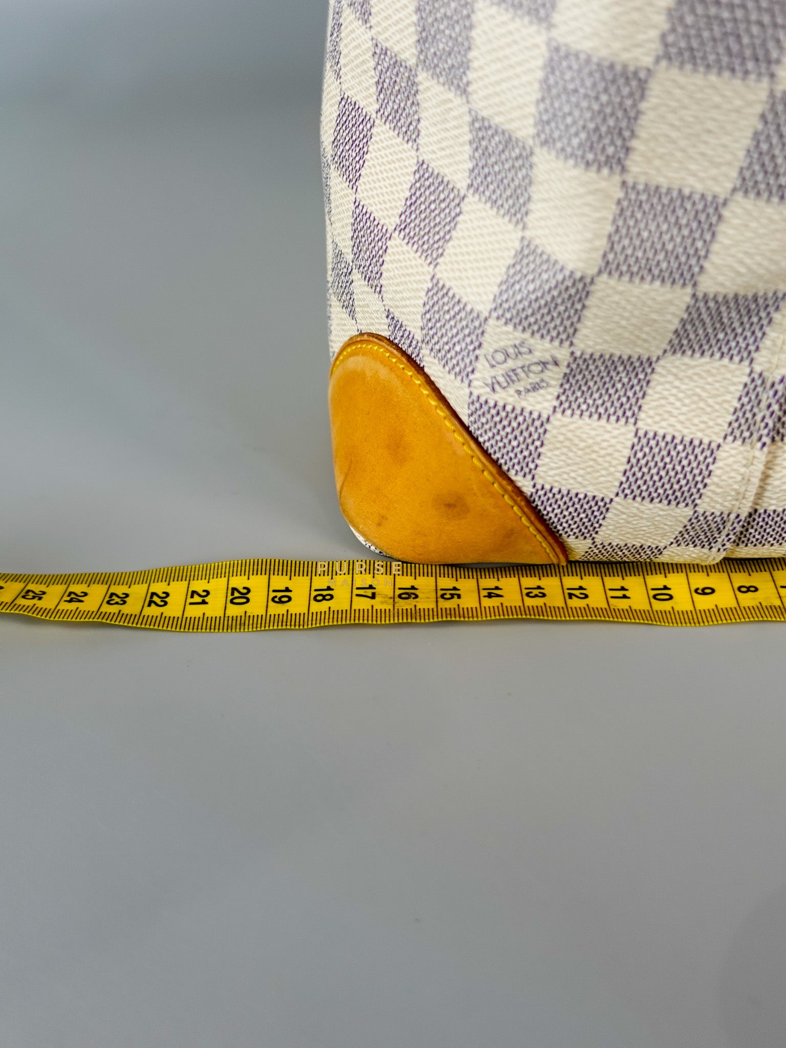 Hampstead MM in Damier Azur Canvas (No Date Code) | Purse Maison Luxury Bags Shop