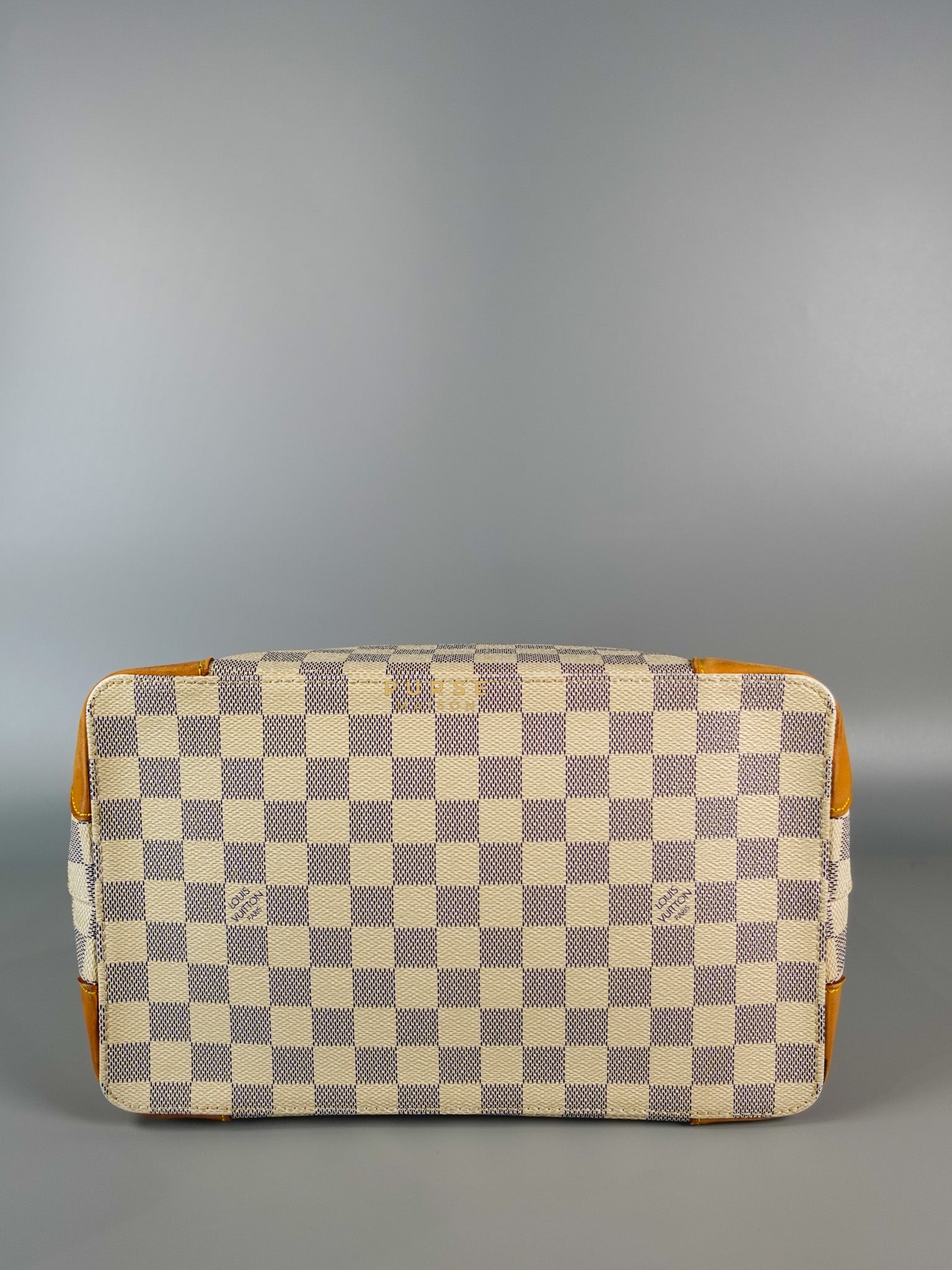 Hampstead MM in Damier Azur Canvas (No Date Code) | Purse Maison Luxury Bags Shop