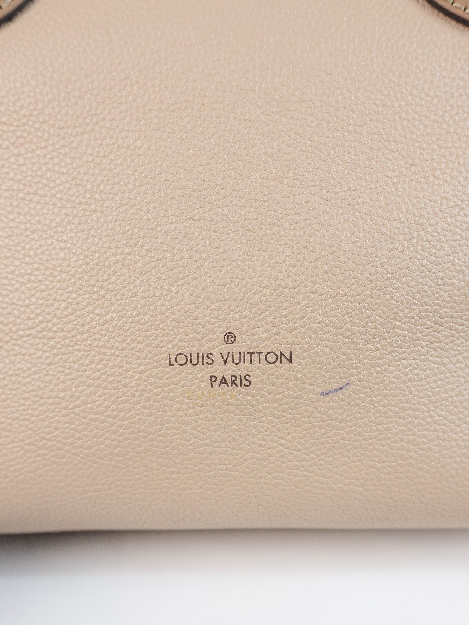 Haumea Shoulder Bag in Galet Mahina Leather (Date code: AH3188) | Purse Maison Luxury Bags Shop