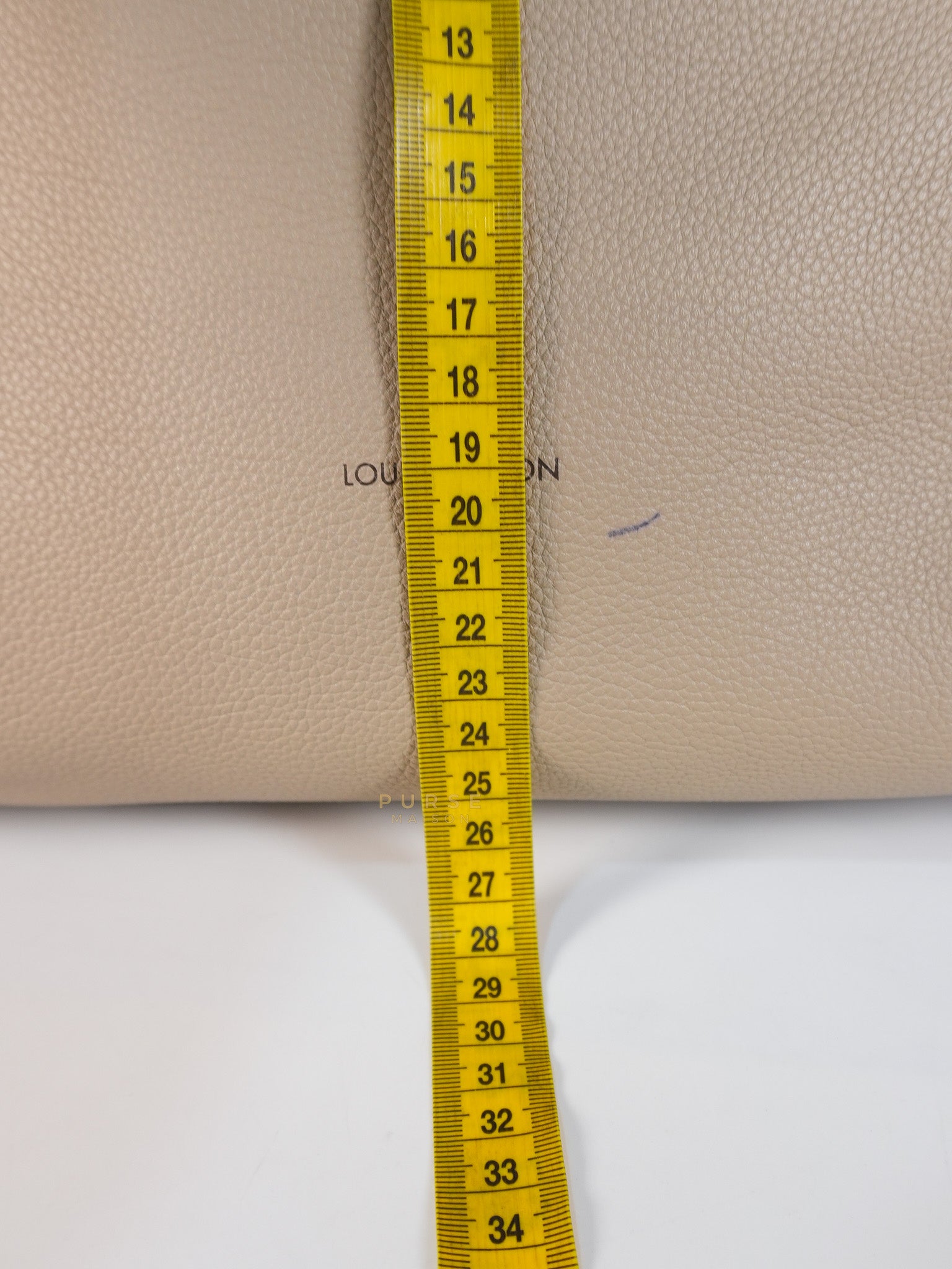 Haumea Shoulder Bag in Galet Mahina Leather (Date code: AH3188) | Purse Maison Luxury Bags Shop