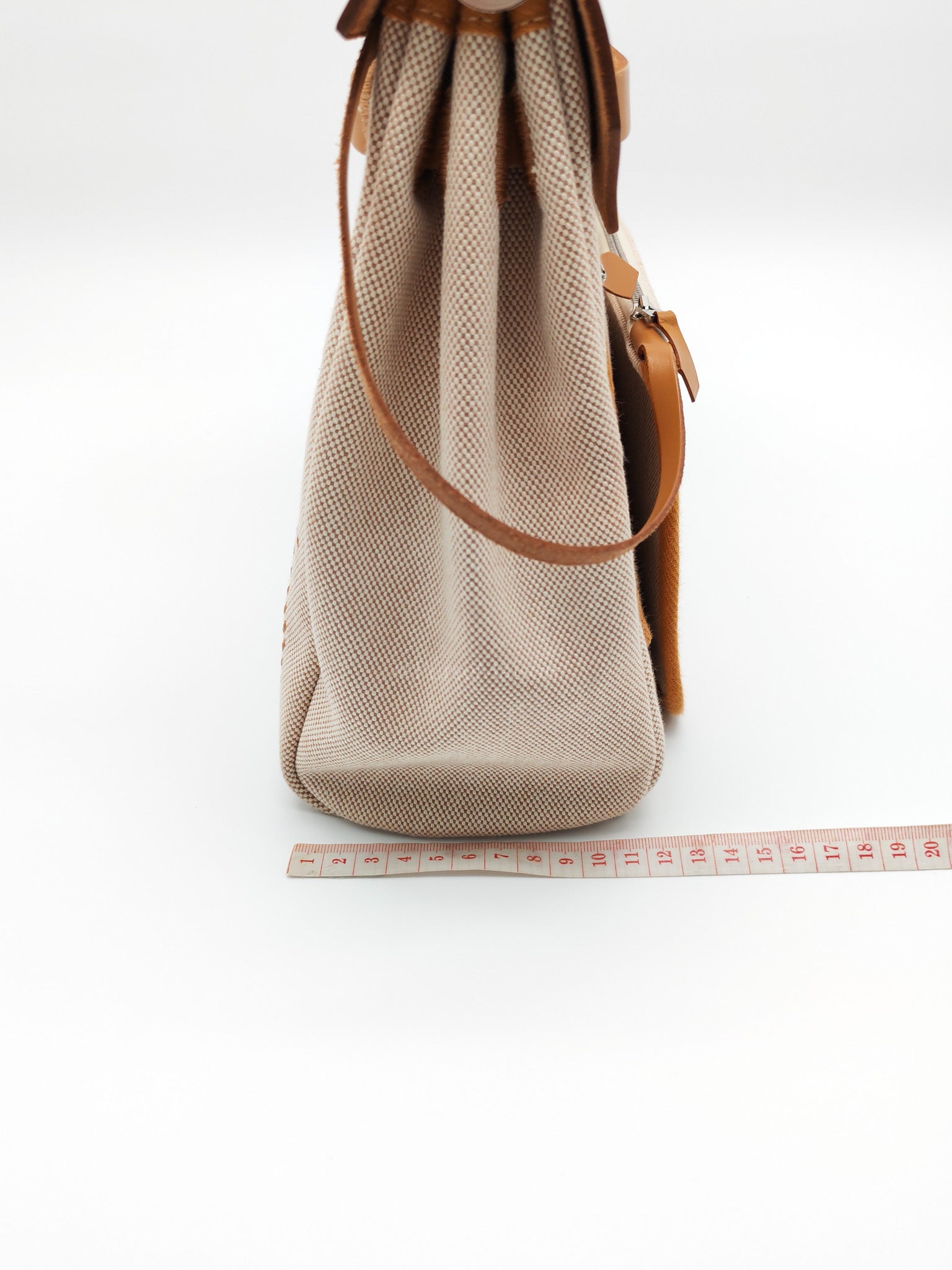 Herbag 31 Brides de Gala Toile Hunter / Natural Sable and Palladium Hardware Stamp Z (2021) | Purse Maison Luxury Bags Shop