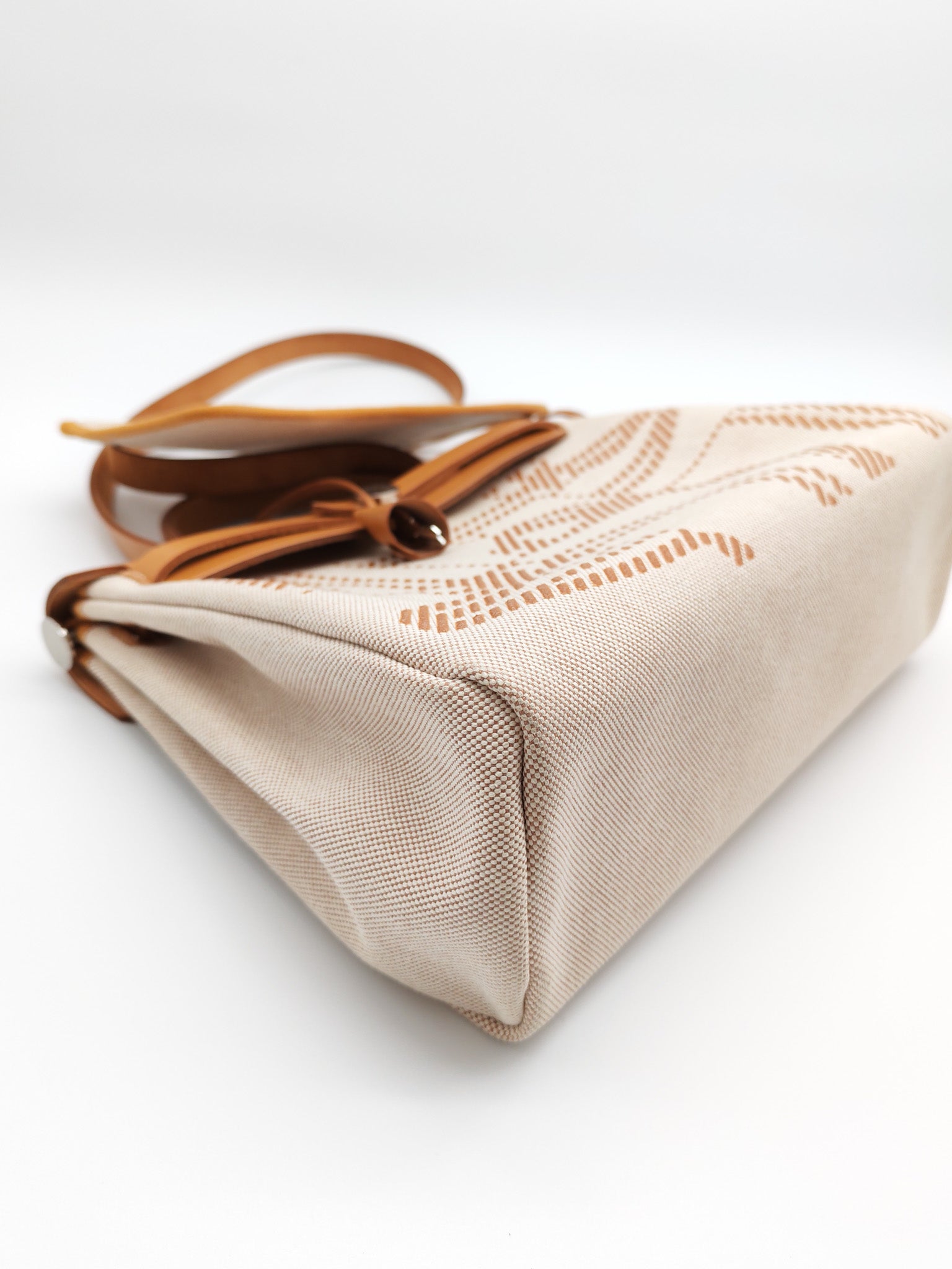 Herbag 31 Brides de Gala Toile Hunter / Natural Sable and Palladium Hardware Stamp Z (2021) | Purse Maison Luxury Bags Shop