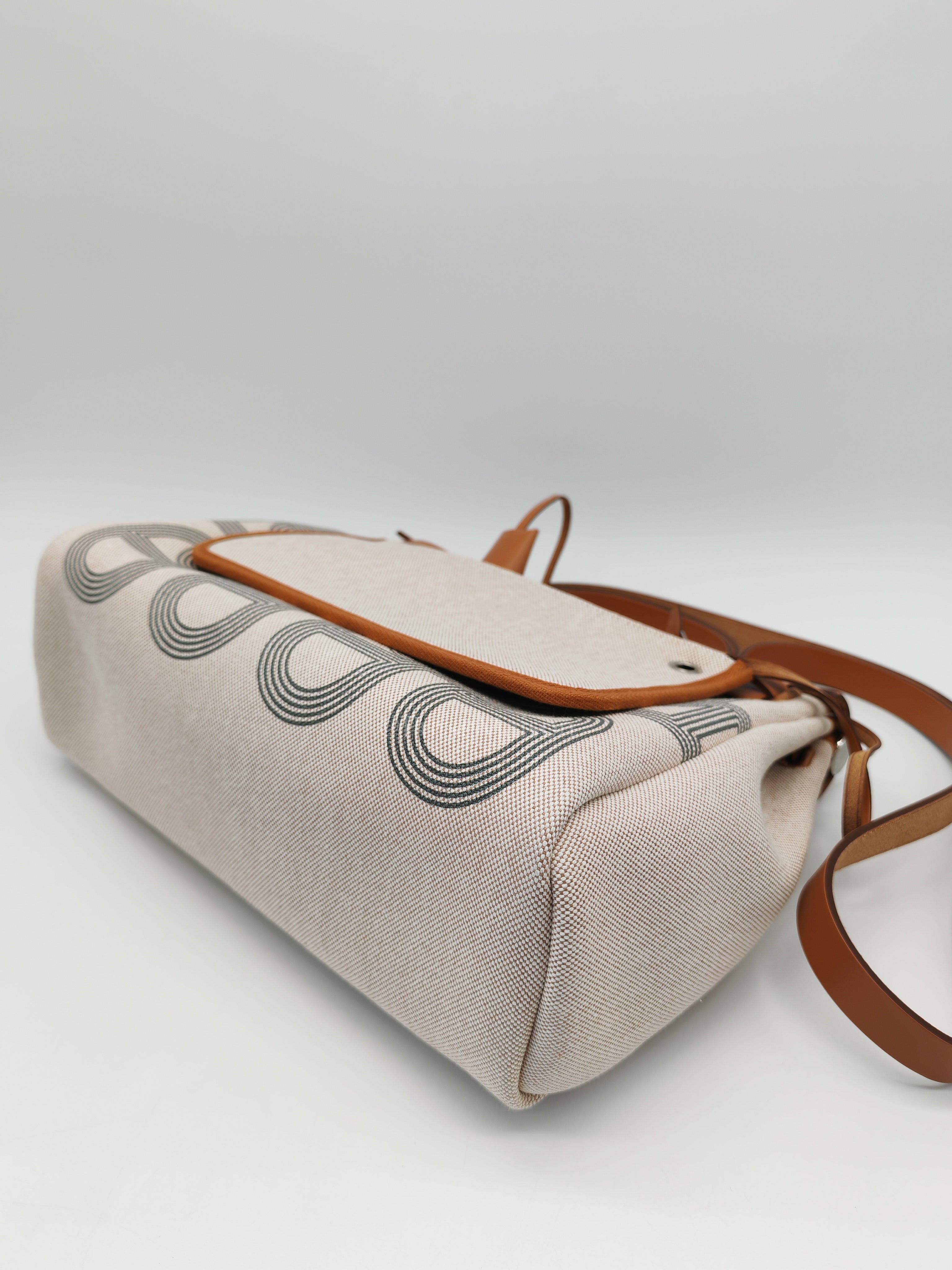 Herbag 31 H Plume Gris Meyer Beige/NatureCanvas Shoulder Bag Stamp B (2023) | Purse Maison Luxury Bags Shop