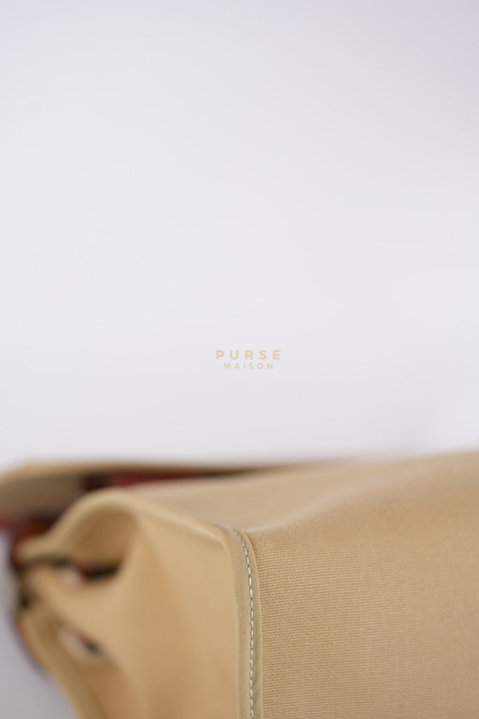 Herbag 31 Trench Canvas and Palladium Hardware Stamp A (2017) | Purse Maison Luxury Bags Shop