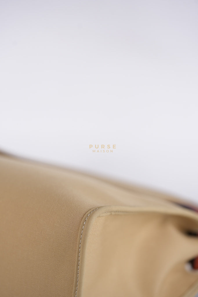 Herbag 31 Trench Canvas and Palladium Hardware Stamp A (2017) | Purse Maison Luxury Bags Shop