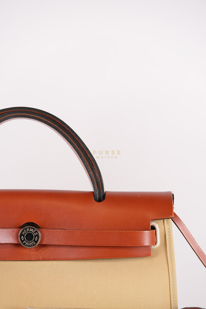 Herbag 31 Trench Canvas and Palladium Hardware Stamp A (2017) | Purse Maison Luxury Bags Shop